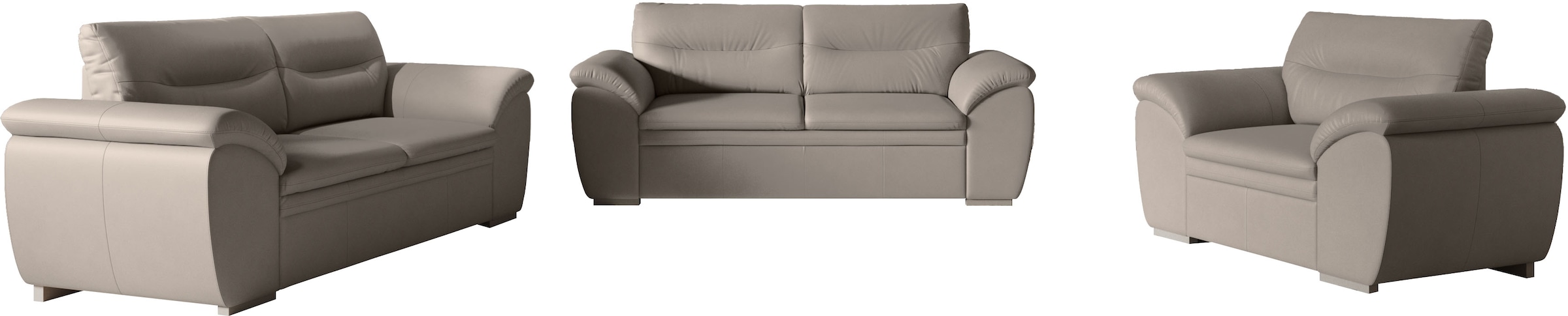 COTTA Polstergarnitur »Leandra«, Set bestehend aus: 2-Sitzer & 2,5-Sitzer