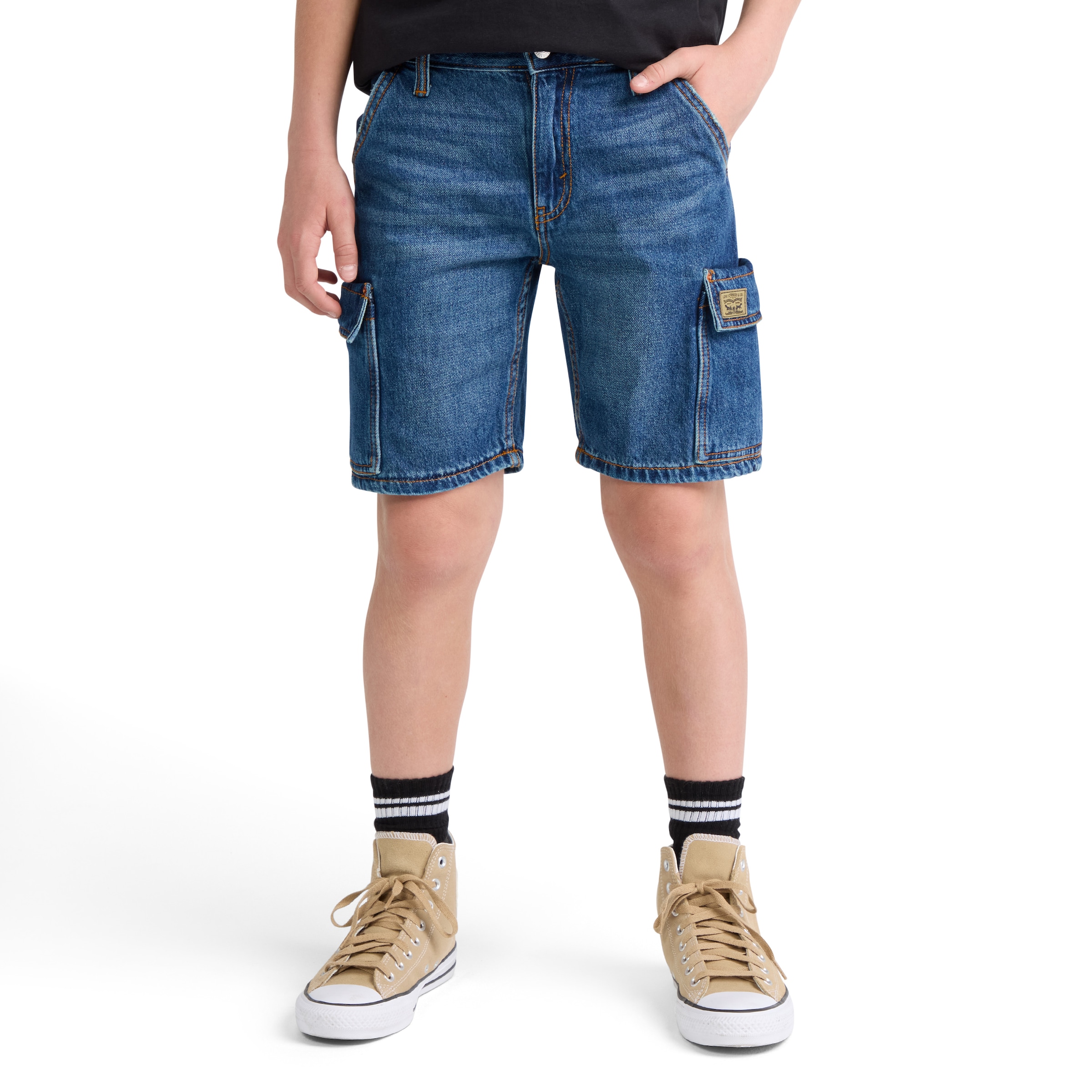 Levi's® Kids Cargoshorts »DENIM CARGO SHORTS«  mit Cargo Taschen