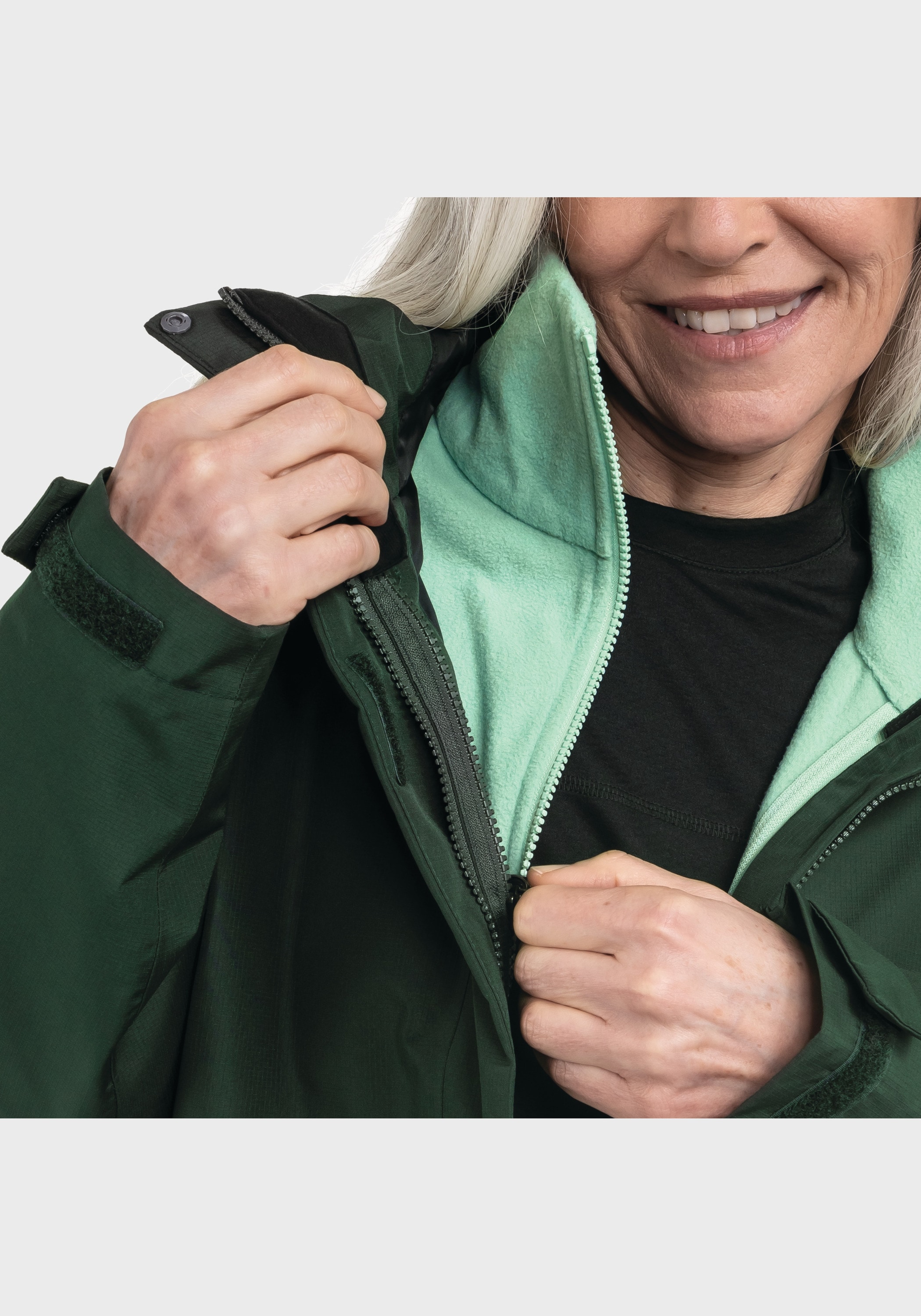 Schöffel Doppeljacke »Hiking 3in1 Jacket Style Okere WMS« mit Kapuze