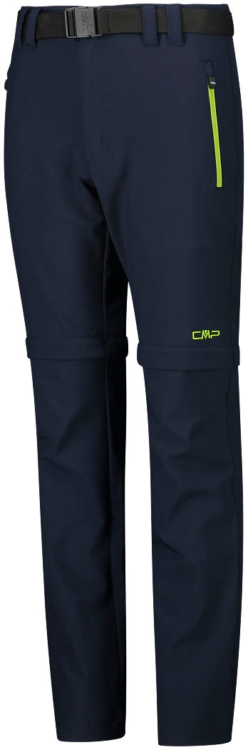 CMP Funktionshose »KID ZIP-OFF-PANT«, (Set, 2 tlg., mit Gürtel), Elastisch & Atmungsaktiv & Schnell trocknend