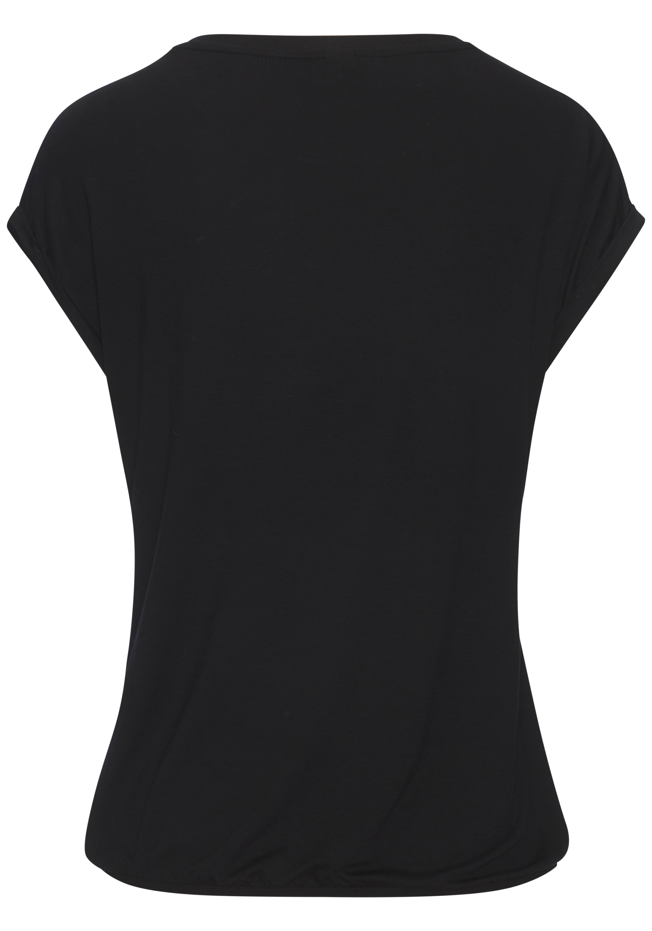 LASCANA Kurzarmshirt »mit Lascana Herz Print« aus weichem Viskose-Stretch