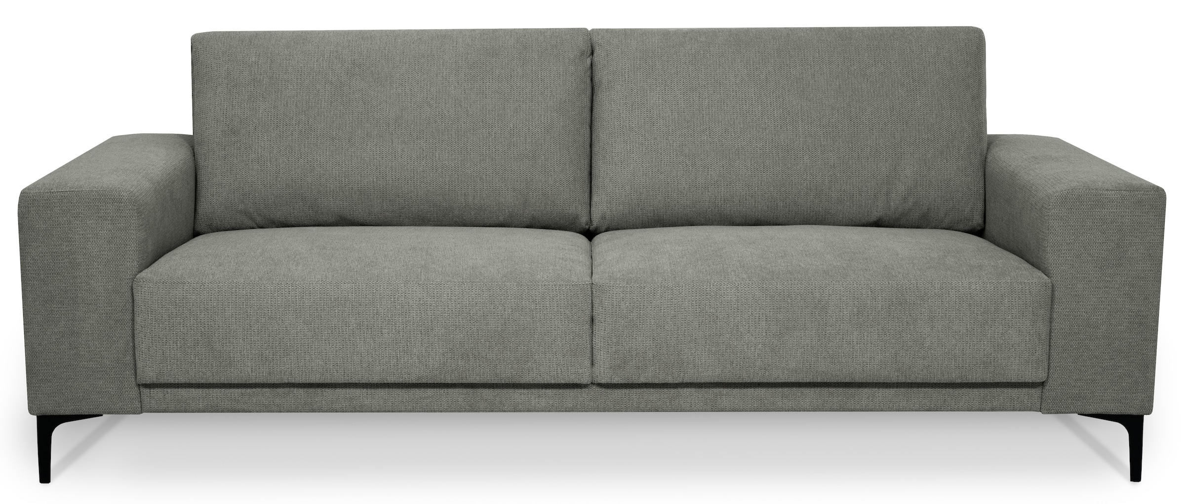 Places of Style 3-Sitzer »Xander«, Breite 224 cm, Soft-Touch Chenille, schwarze Metallfüße