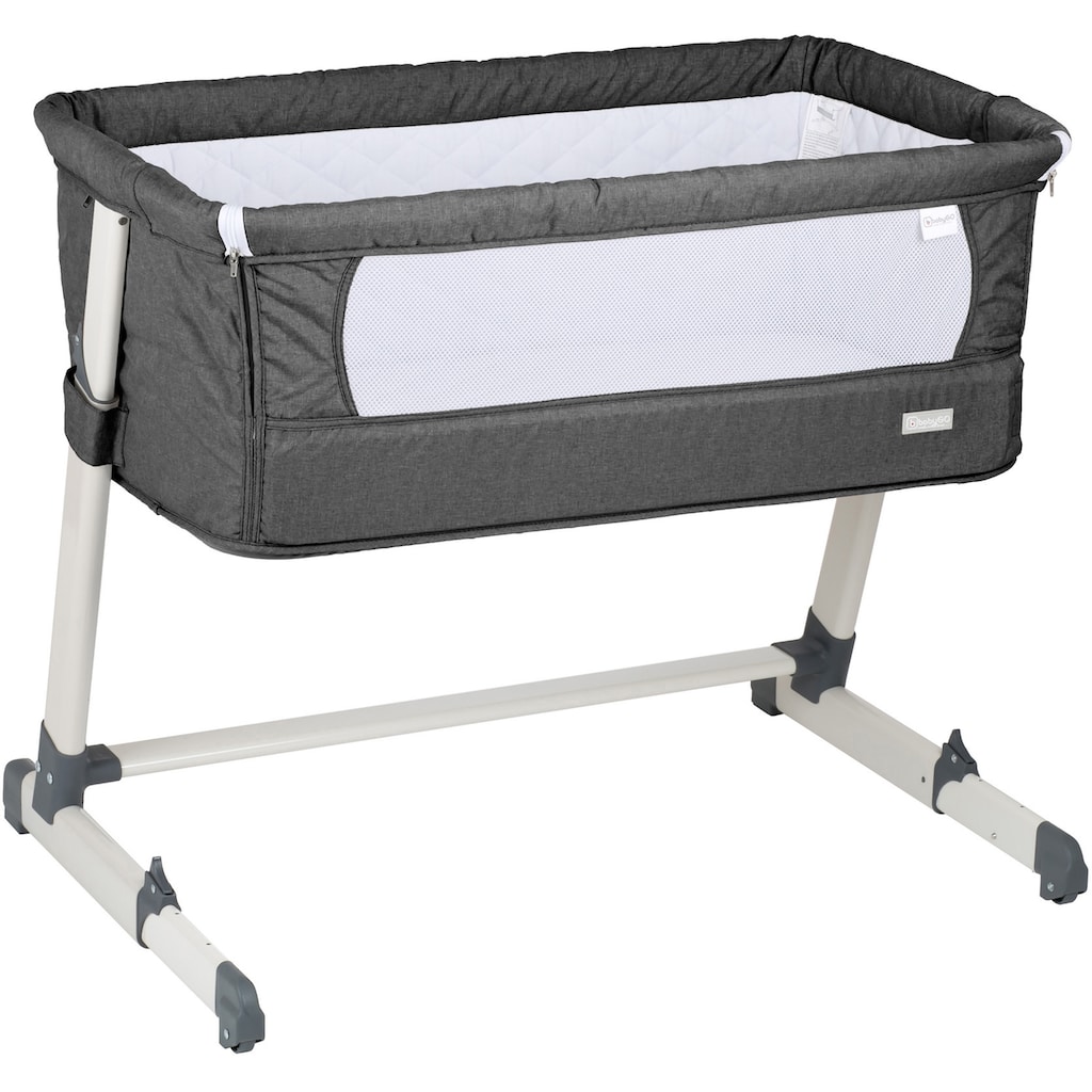 BabyGo Beistellbett »Together, dark grey«