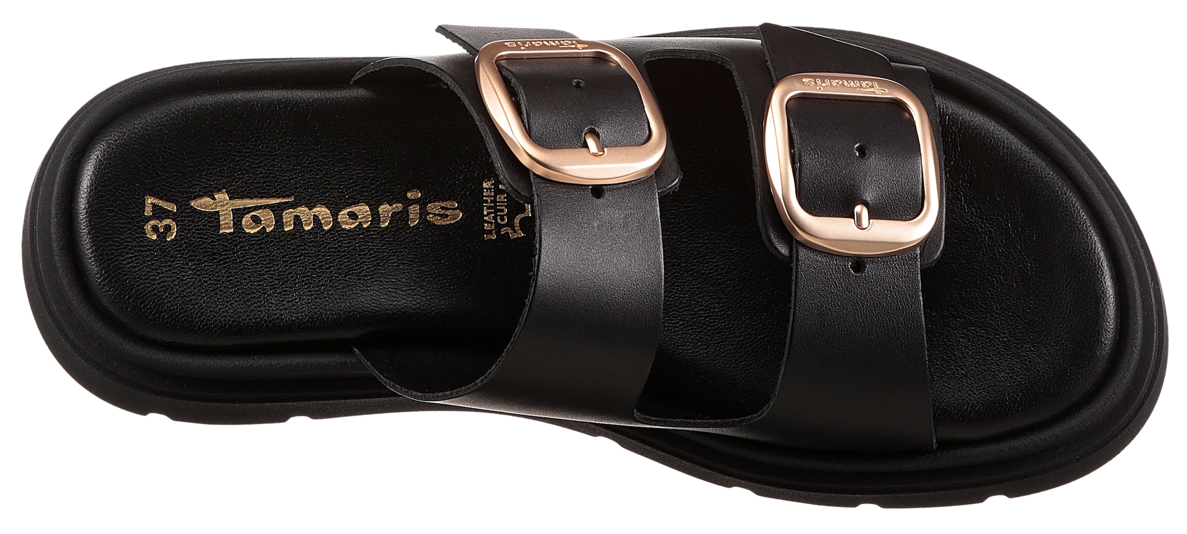 Tamaris Pantolette, Keilabsatz, Plateau, Sommerschuh, mit Touch It-Ausstattung