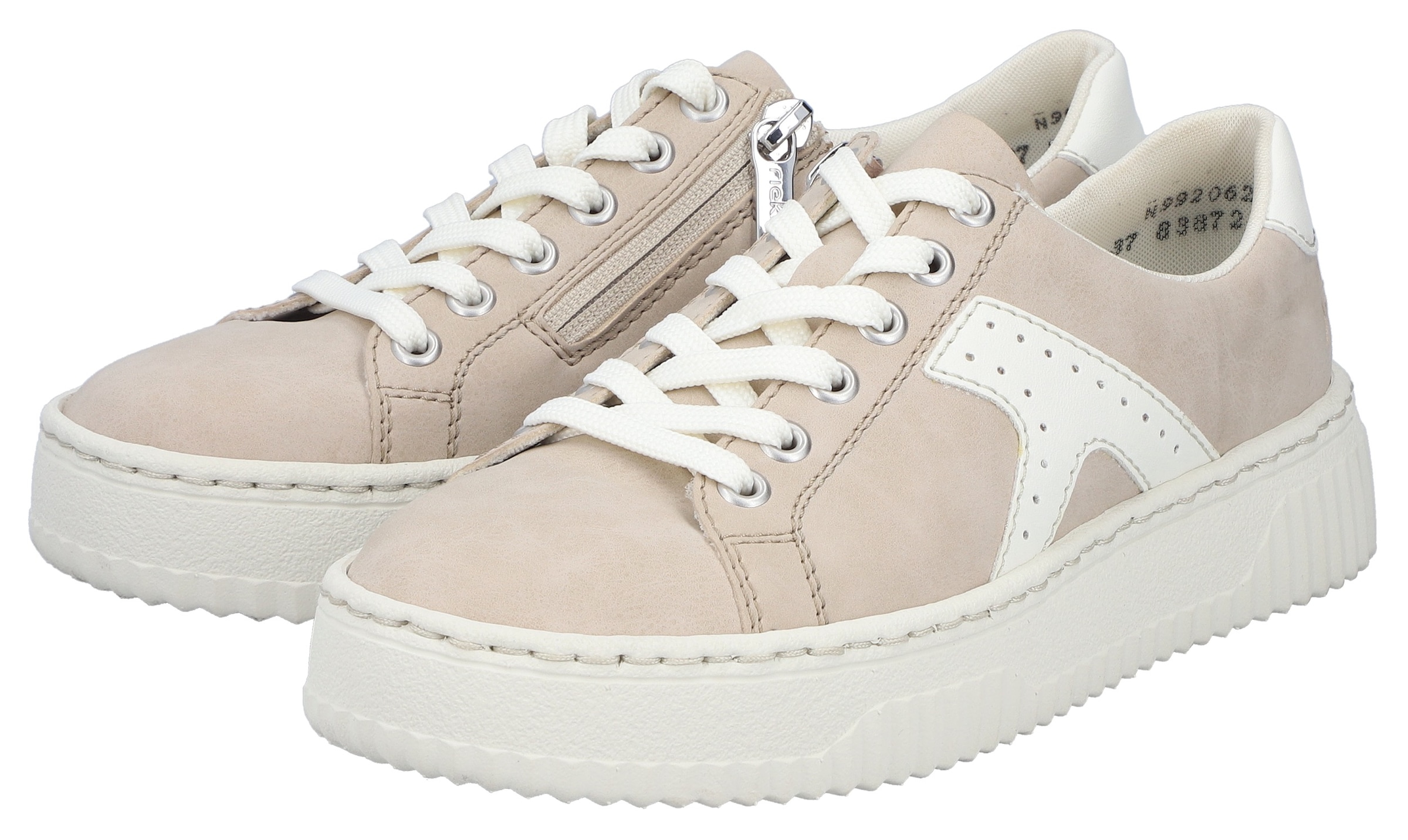 Rieker Plateausneaker  Schnürschuh, Halbschuh, Freizeitsneaker mit modischer Plateausohle