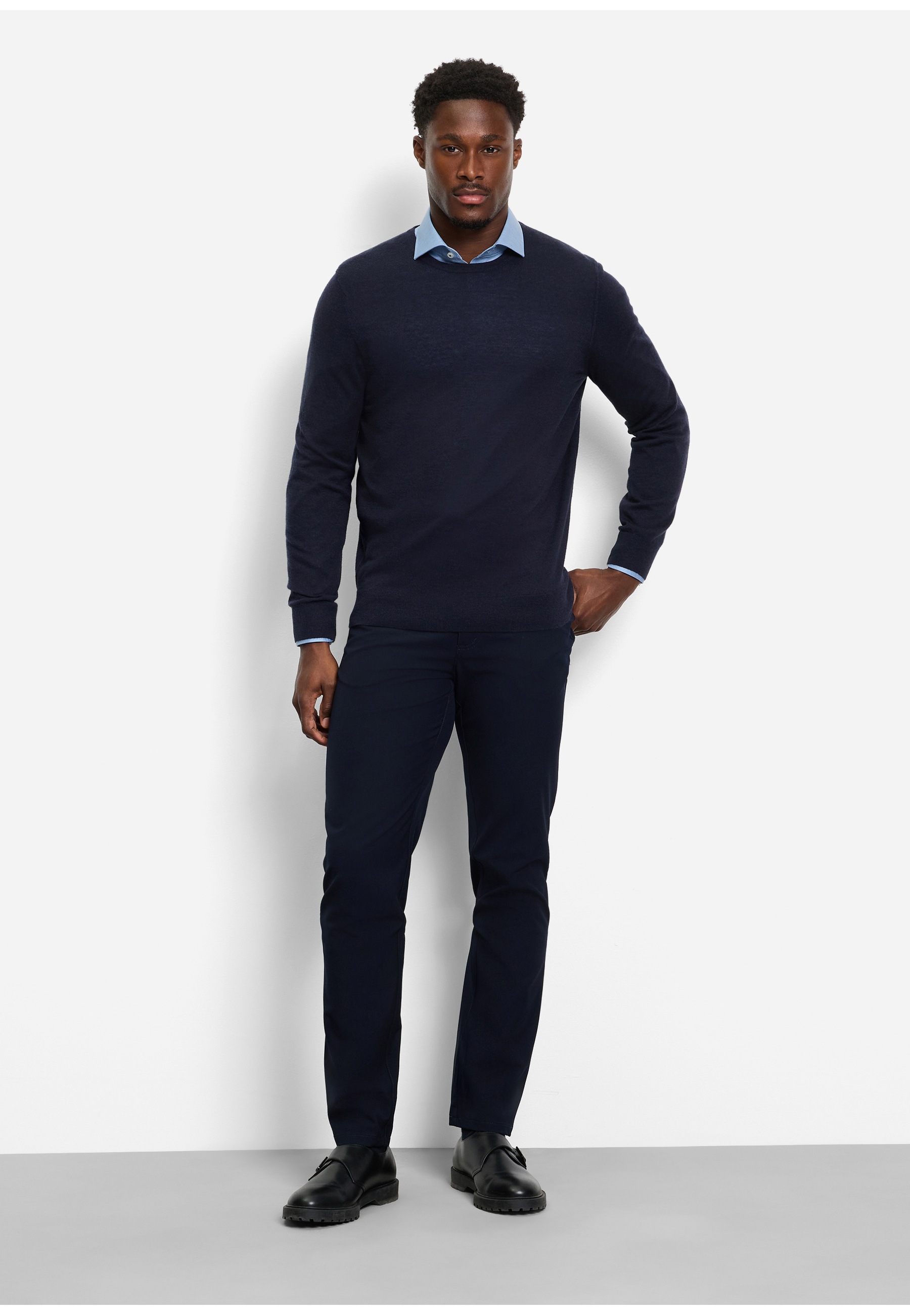 OLYMP Rundhalspullover