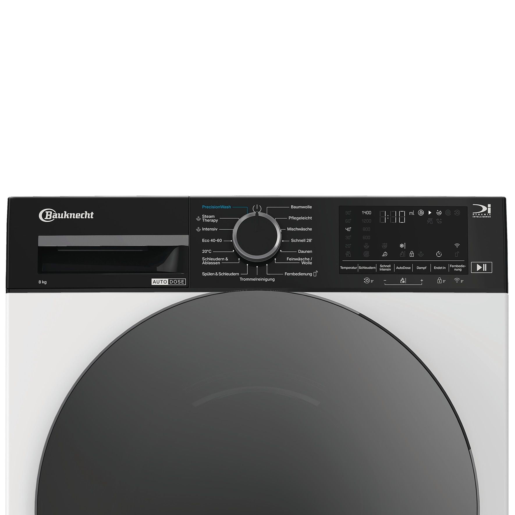 BAUKNECHT Waschmaschine »B WM 8A9 BC« 8 kg 1400 U/min Smart dosieren – kein Waschmittel verschwenden.