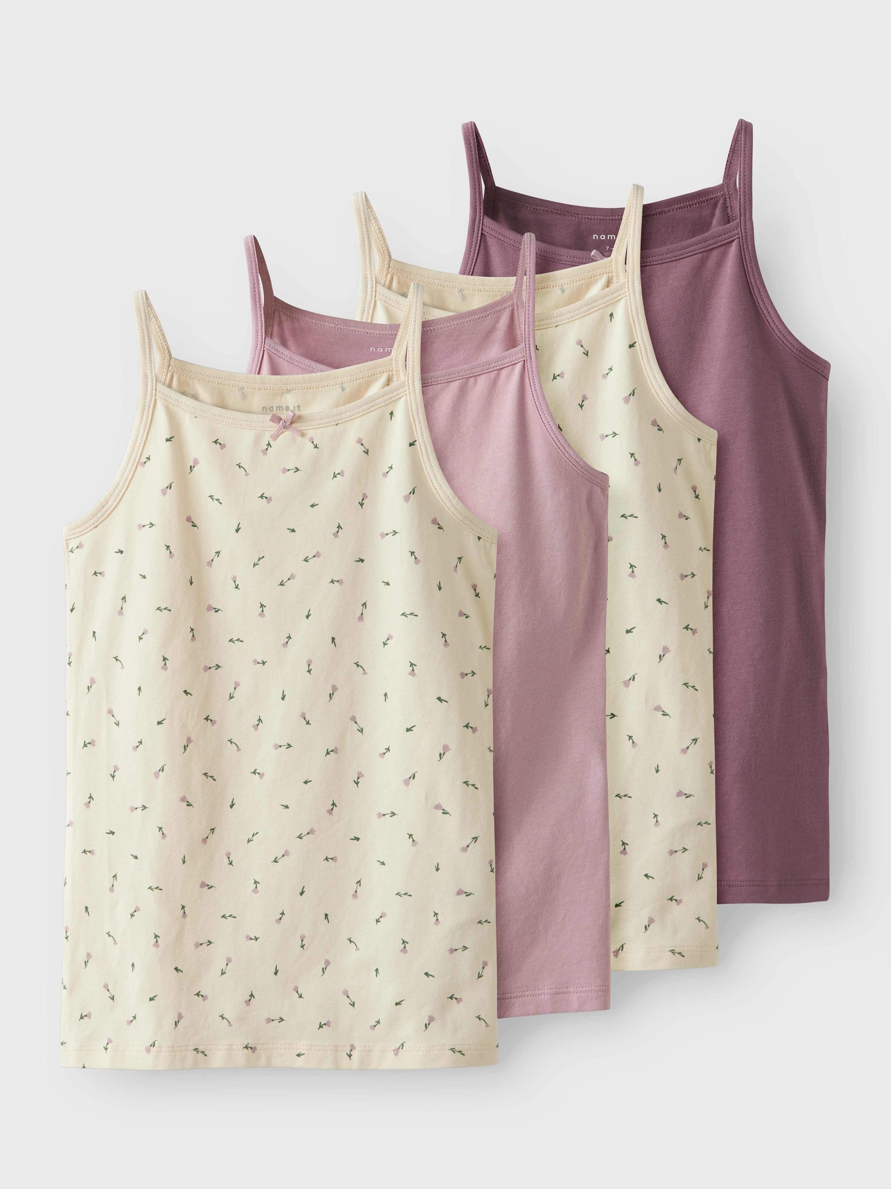 Name It Mädchen Unterhemd »NKFSTRAP für Mädchen mit Stretchkomfort im 4er-Pack« Packung in beige, Größe 158 (164)