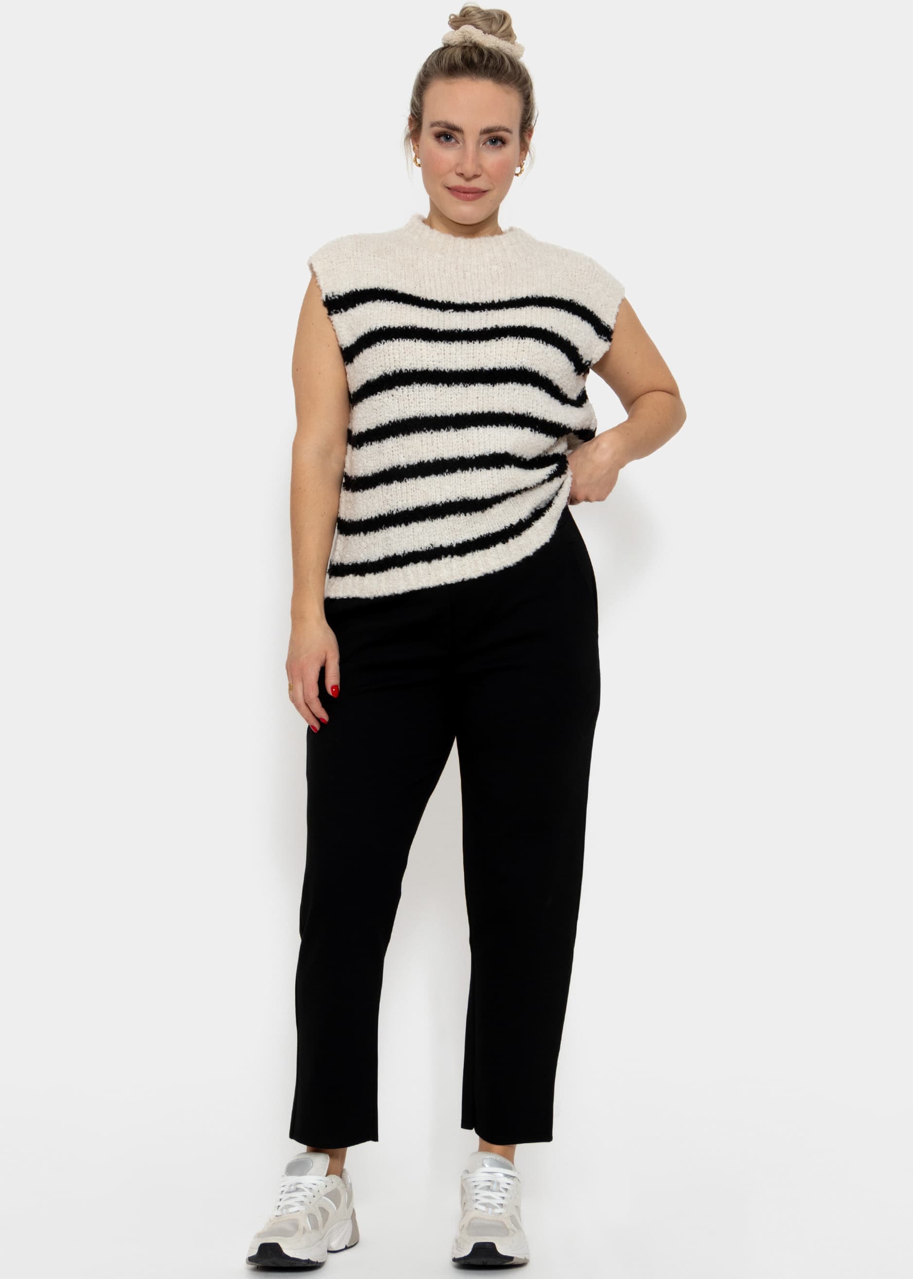 SASSYCLASSY Chinohose »Jersey Chinos«  Stretch Chino Hose Damen