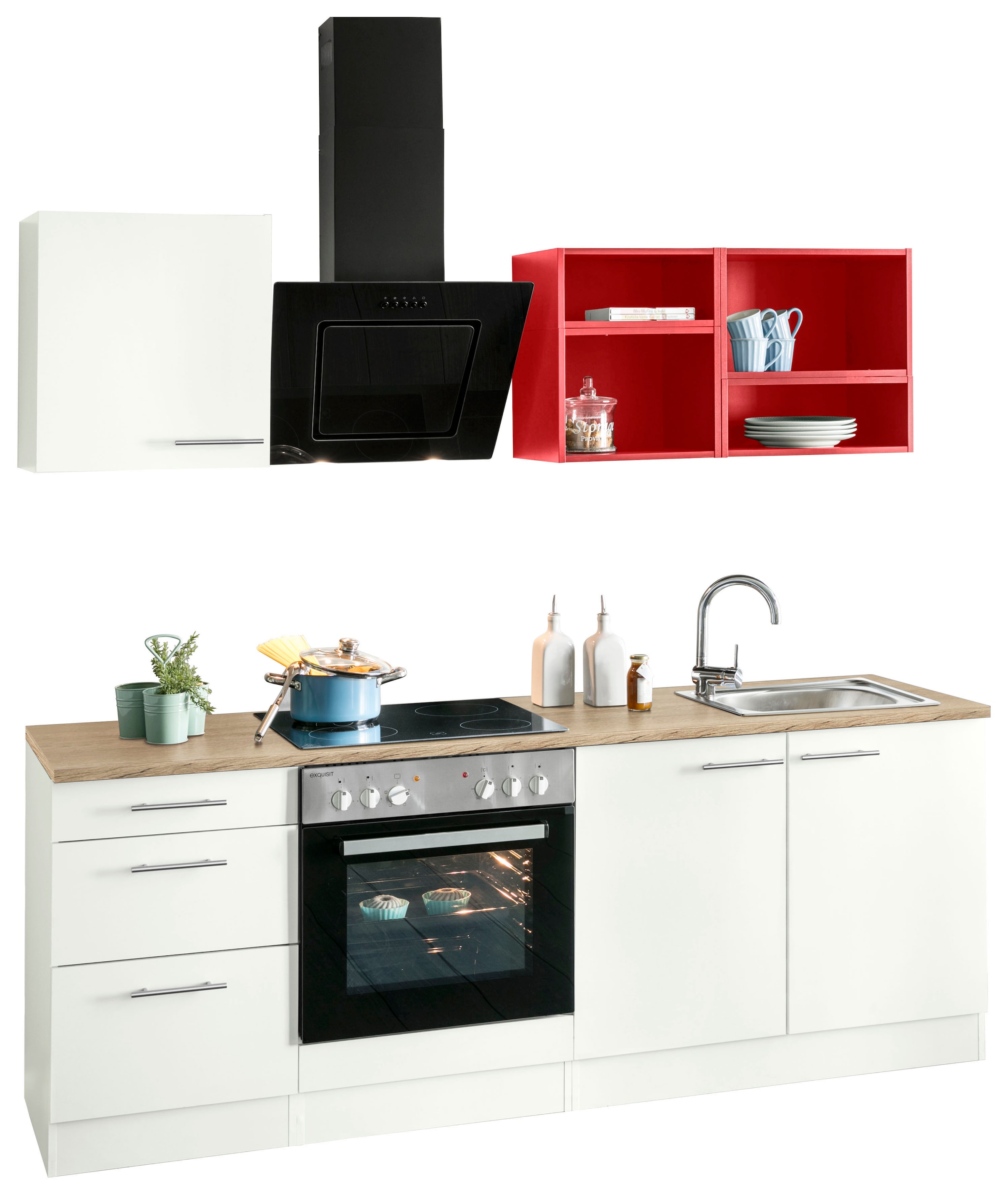 OPTIFIT Küchenzeile »Mini«, mit E-Geräten, Breite 210 cm kaufen online bei  OTTO