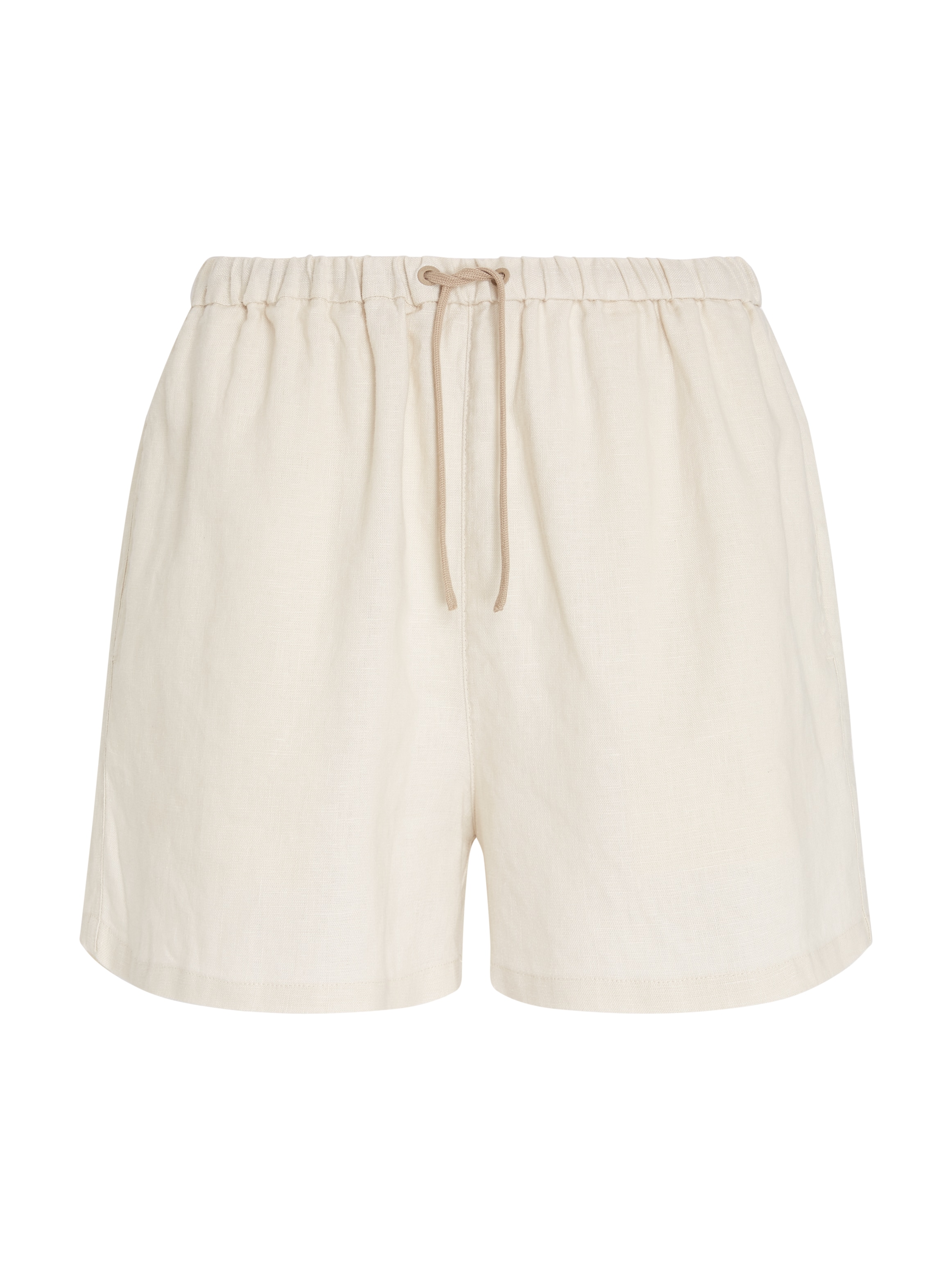 Tommy Hilfiger Shorts »PULL ON CASUAL LINEN SHORT«, mit Logostickerei