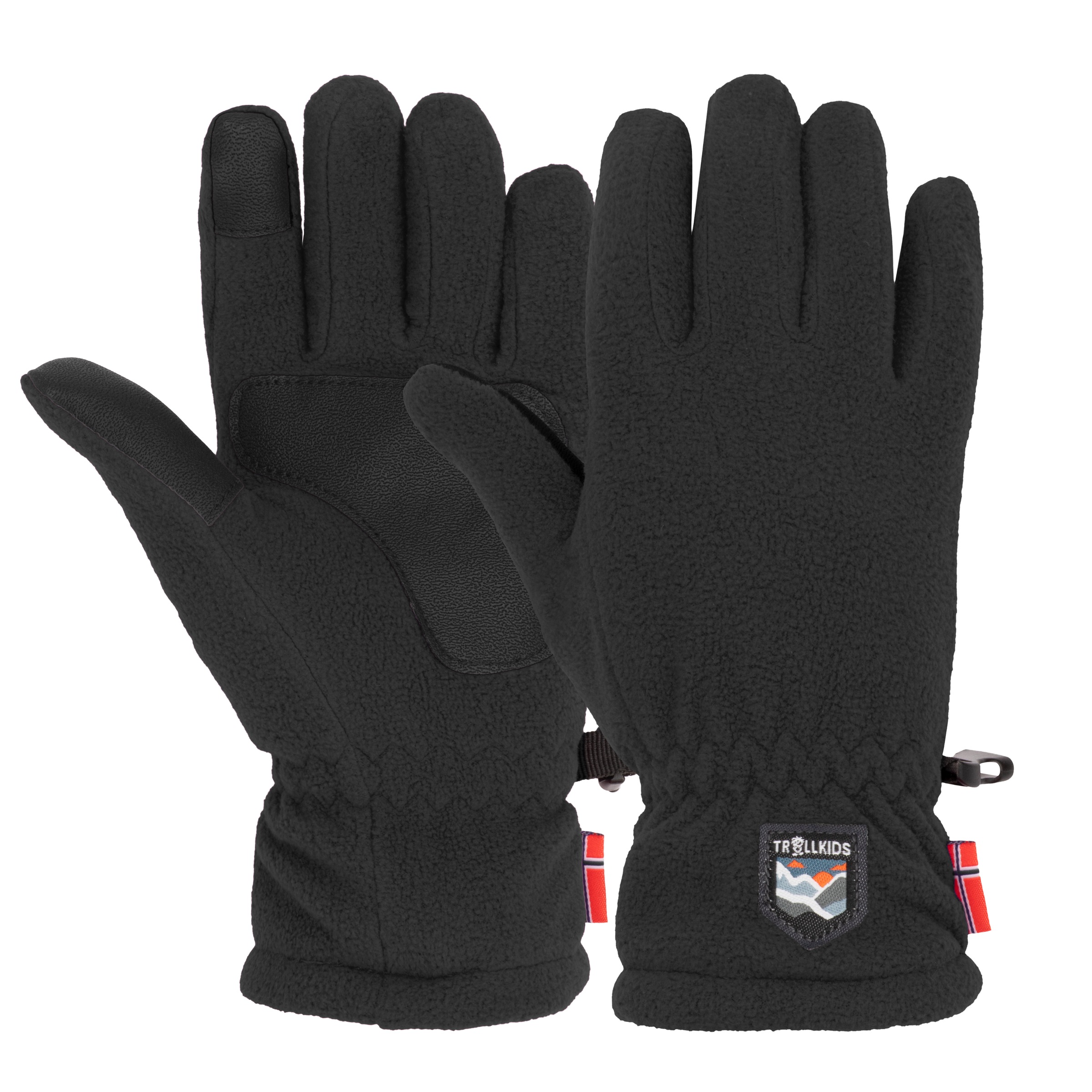 Trollkids Mädchen Fleecehandschuhe »KIDS EIKEDALEN GLOVE« 2 Stk. tlg. in schwarz, Größe 6 (11Y/12Y)