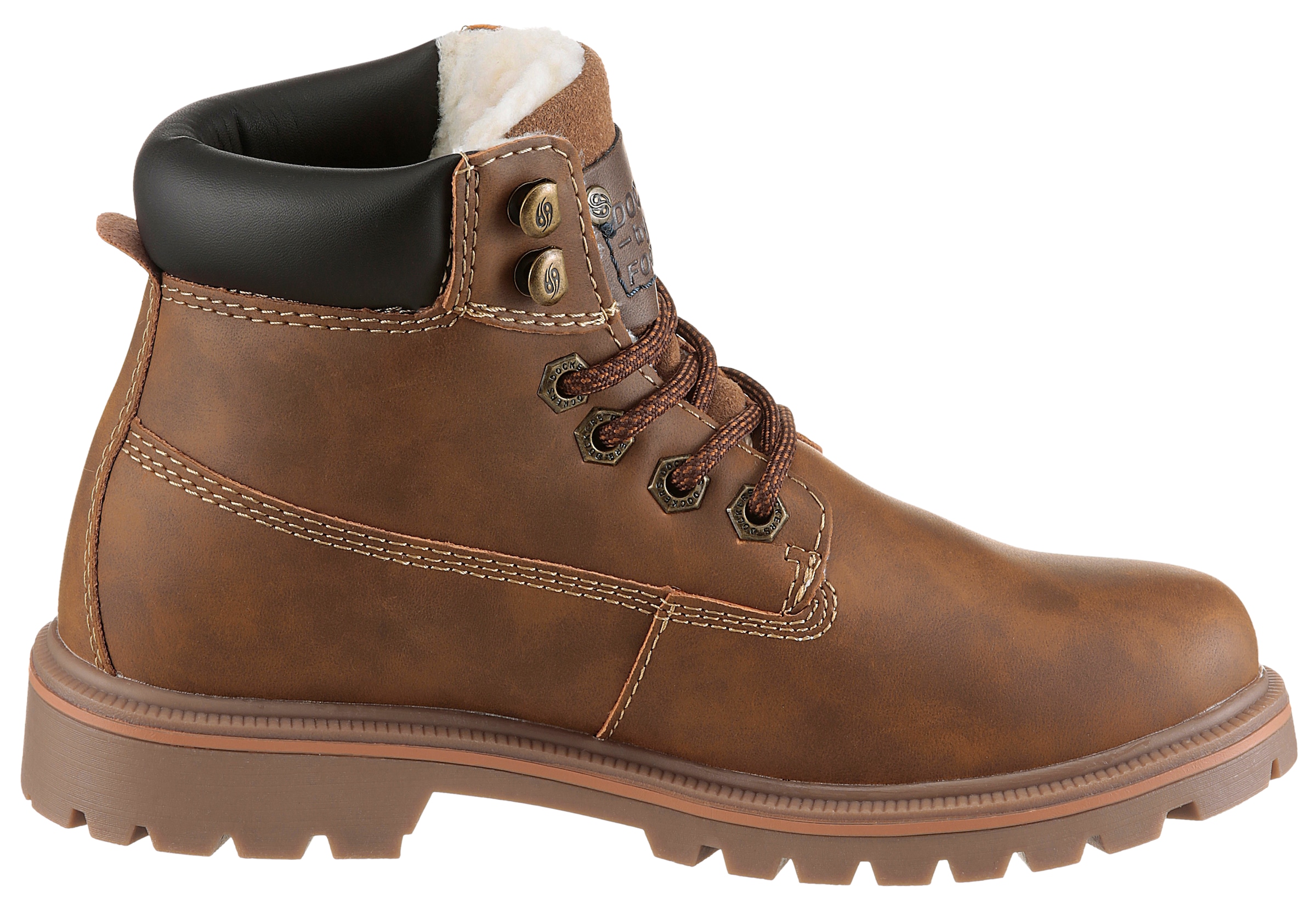 Dockers by Gerli Schnürboots, Worker Boots, Schnürboots mit Schaftrandpolsterung