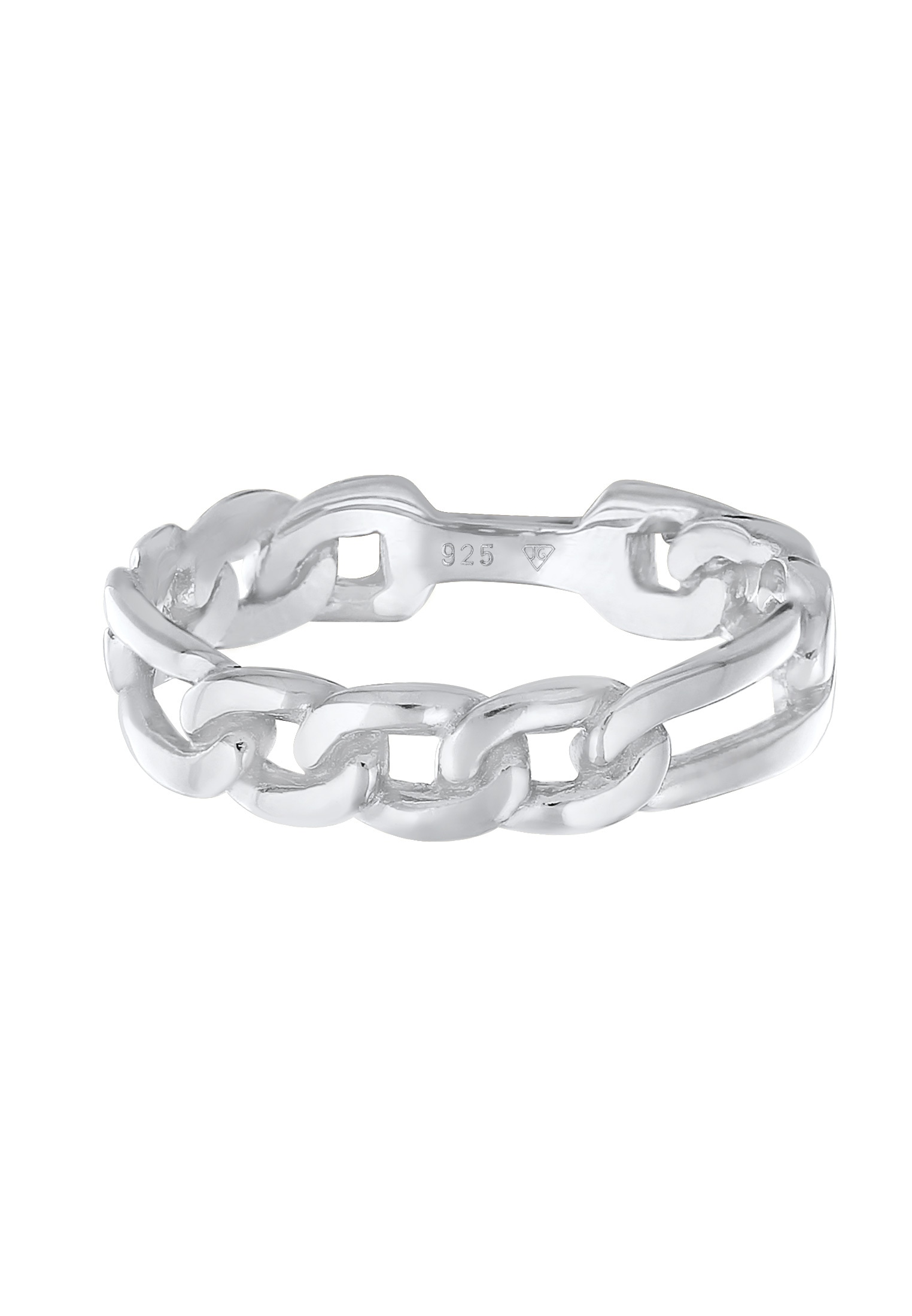 Elli Silberring »Ring Bandring Figaro Panzer Glieder Chunky 925 Silber«