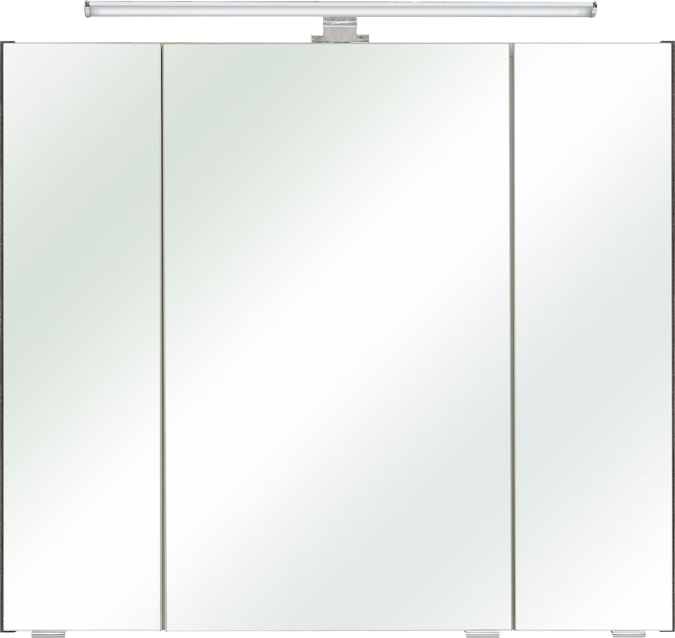 PELIPAL Spiegelschrank »Quickset«, 80 cm, Schalter-/Steckdosenbox Breite OTTO 3-türig, bei online LED-Beleuchtung