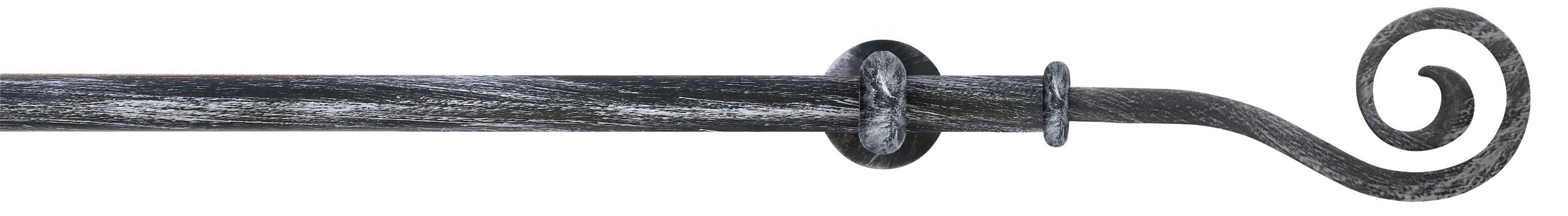 GARESA Gardinenstange »ESPERANCA« Ø 16 mm 1 läufig-läufig Wunschmaßlänge rustikale Vorhanggarnitur, verlängerbar, Eisen, Endk. Spirale