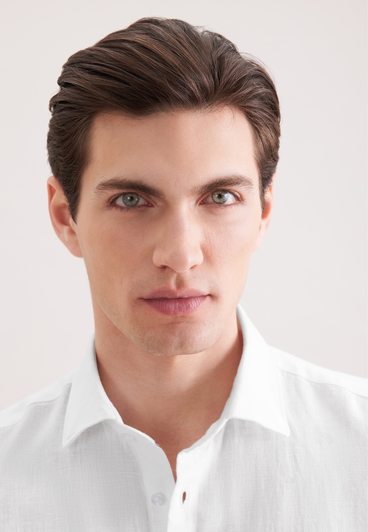 seidensticker Leinenhemd »Schwarze Rose« Shaped 1/2 Kentkragen Uni