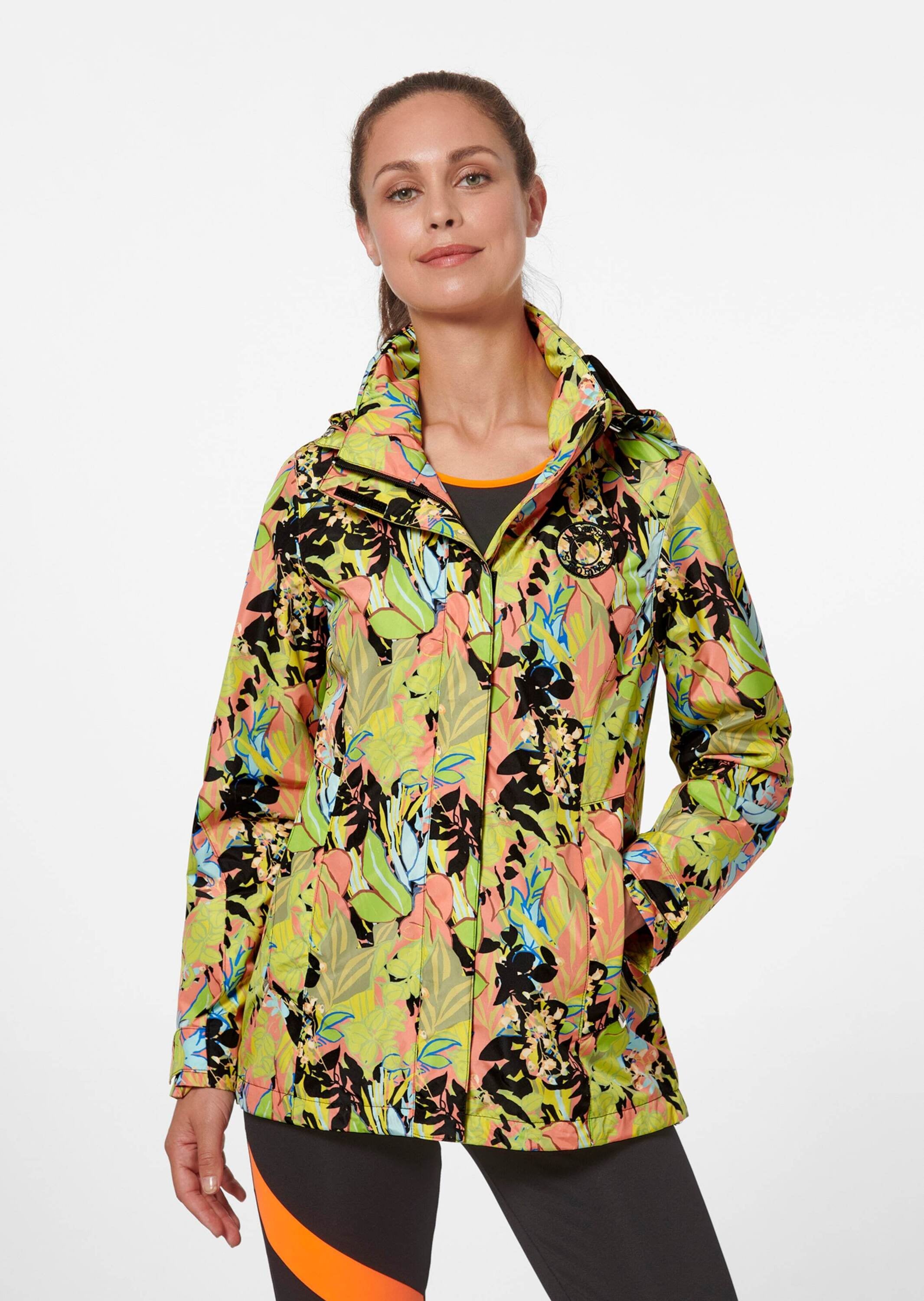 MADELEINE Outdoorjacke »Jacke Bedruckte Outdoorjacke mit Kapuze«
