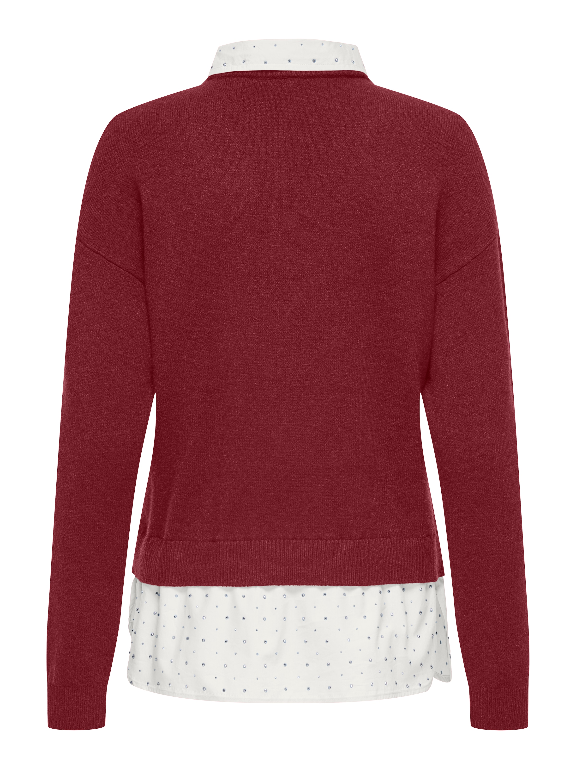 ONLY 2-in-1-Pullover »ONLDAGMAR LS COLLAR MIX KNT«