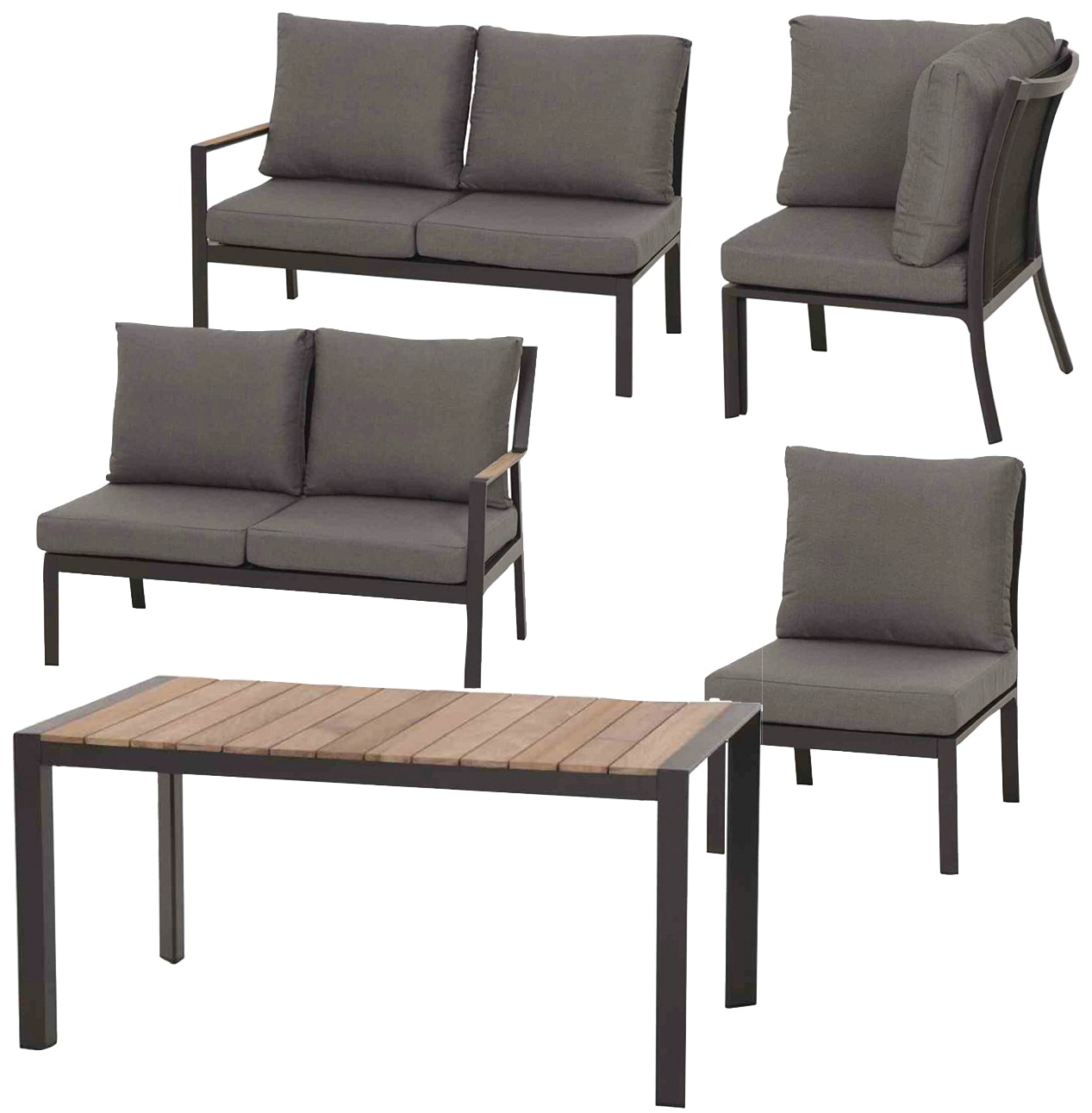 Siena Garden Gartenlounge-Set »Londra«, (5 tlg.)