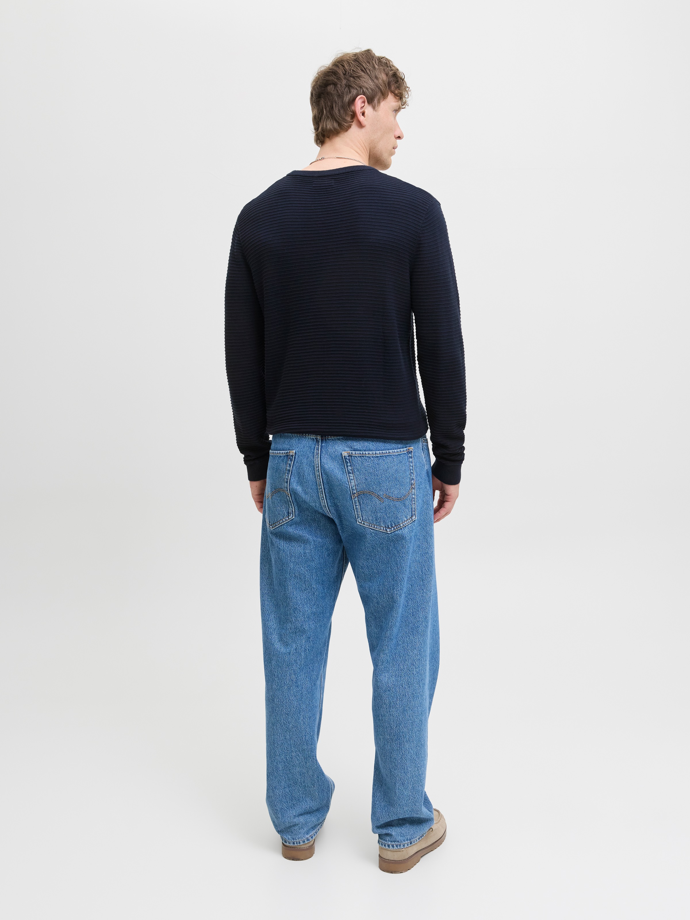 Jack & Jones Rundhalspullover »JJOTTO KNIT CREW NECK AW25«