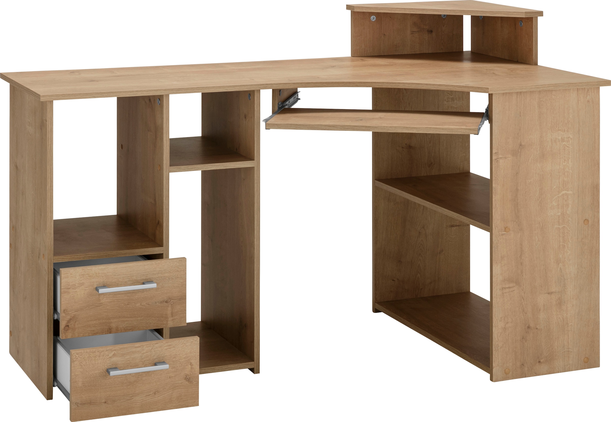 VOGL Möbelfabrik Schreibtisch »Sam«, Breite 137 cm, mit Tastaturauszug und Towerfach