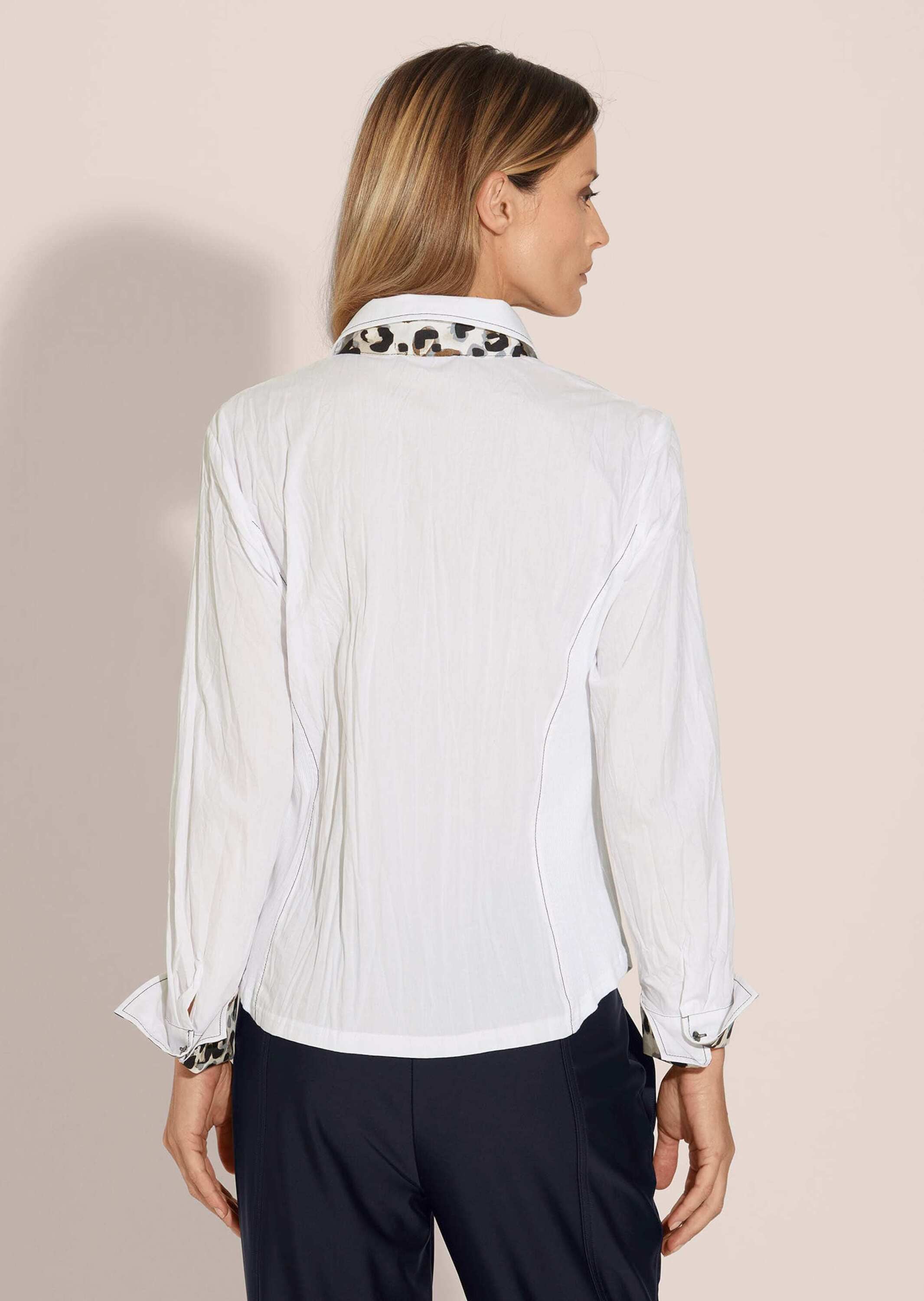 MADELEINE Langarmbluse »Bluse Crash-Bluse im Patch-Look«