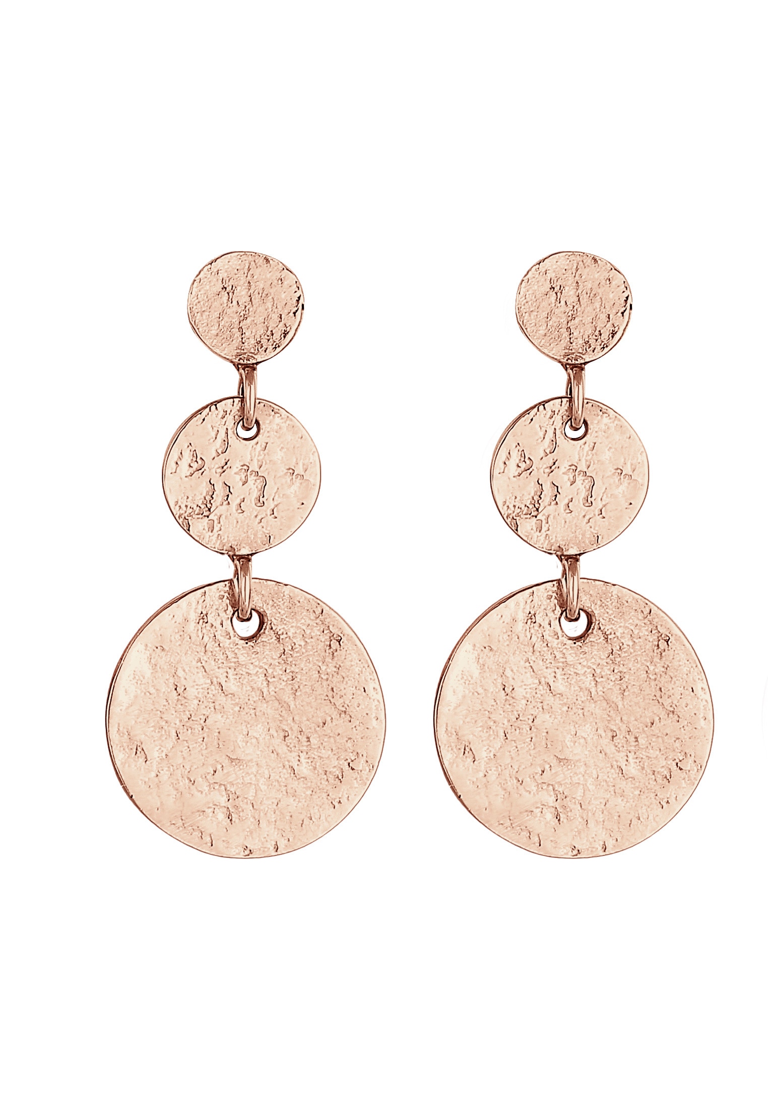 Elli Paar Ohrstecker »Ohrringe Ohrhänger Plättchen Vintage Antique 925 Silber«