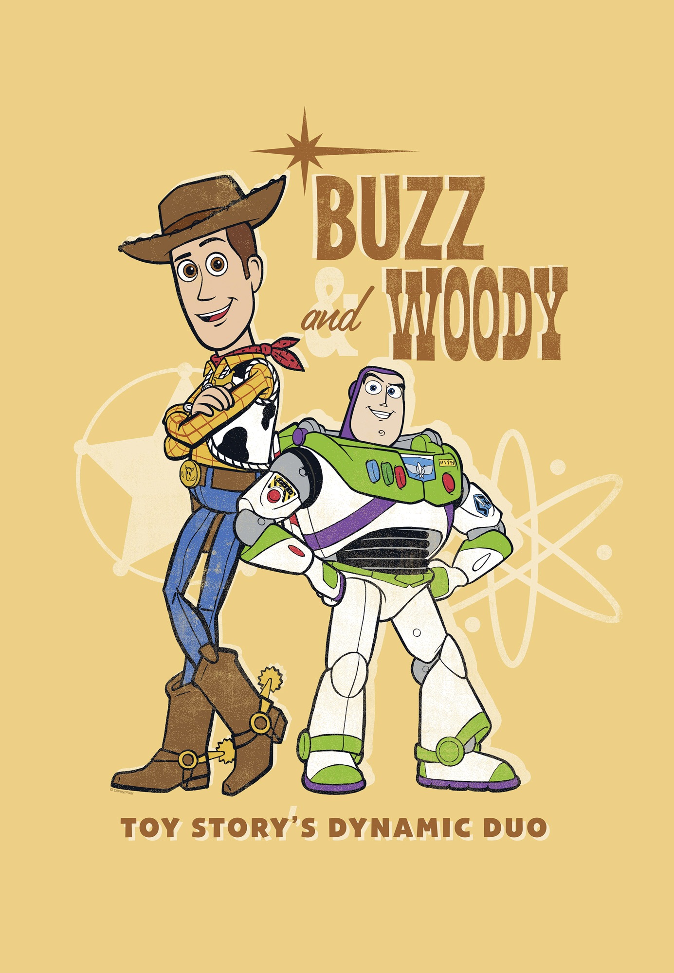 Komar Leinwandbild »Disney and Pixar Toy Story Buzz and Woody«, Disney, (1 St.), 40 x 60 cm (Breite x Höhe) - Kinderzimmer, Dekoration