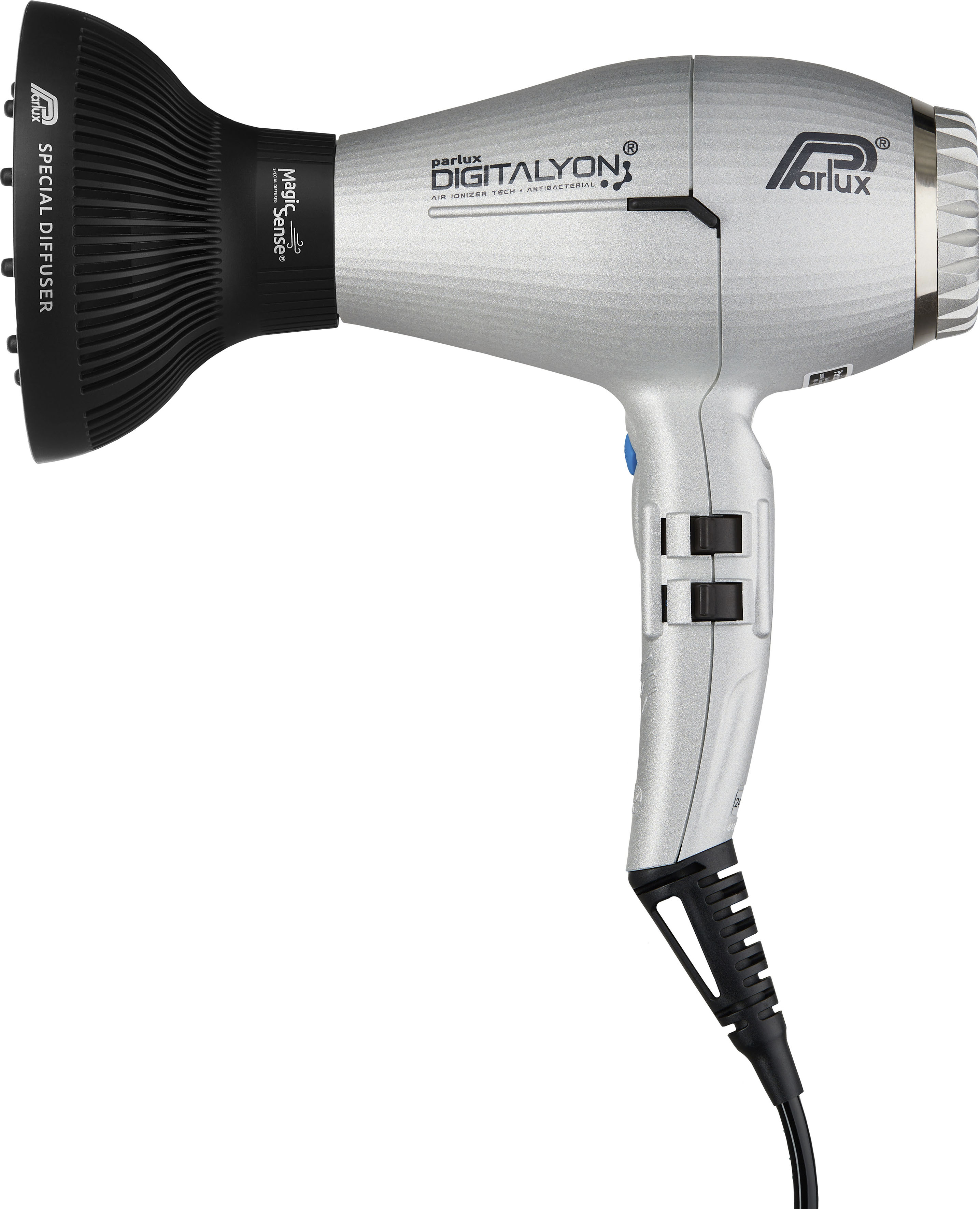 Parlux Haartrockner »Digitalyon mit Magic Sense« 2.400 W Leistungsstarker digitaler BLDC Motor in silberfarben