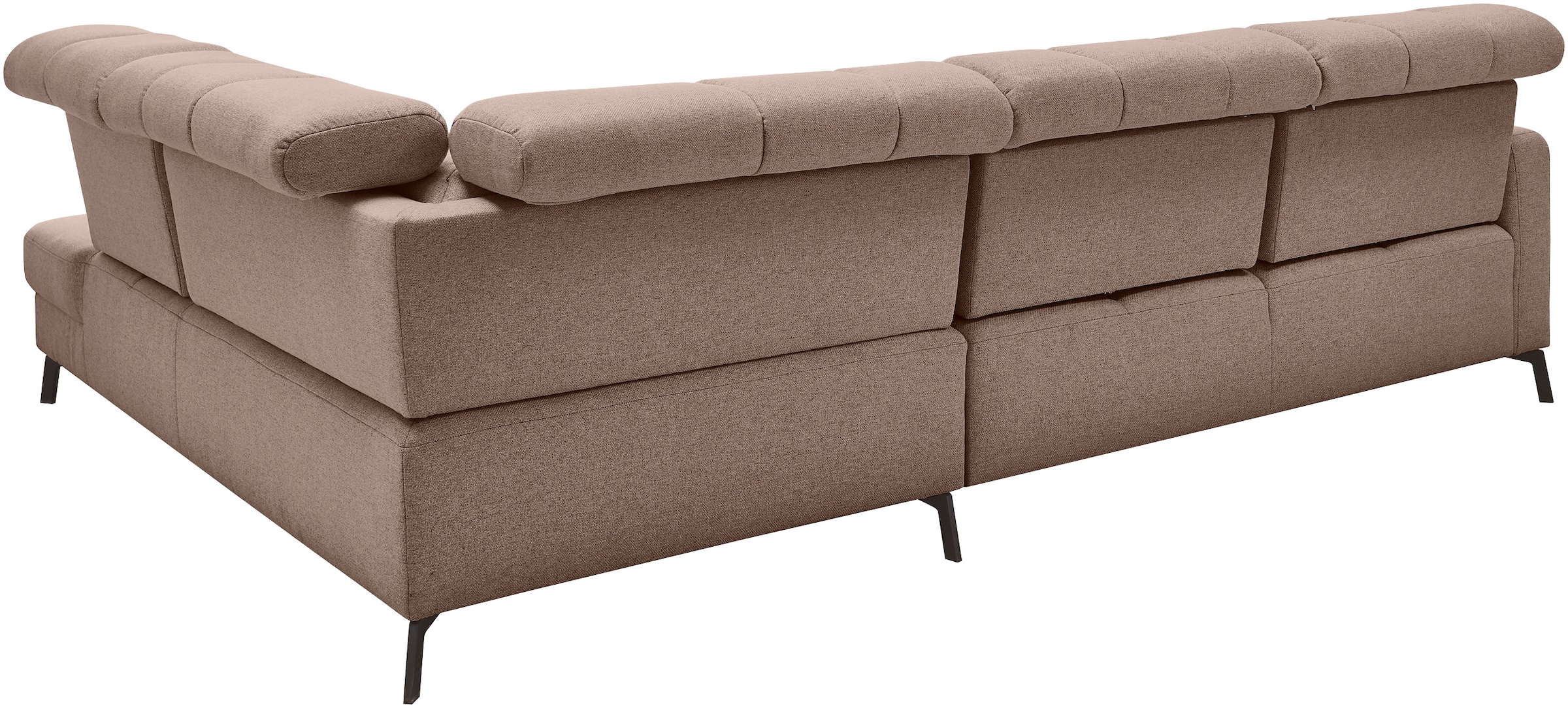 Musterring Ecksofa »MR 4615«, mit Kopf- und Rückenverstellung, Metallfuß schwarz, Maße 272 x 214 cm