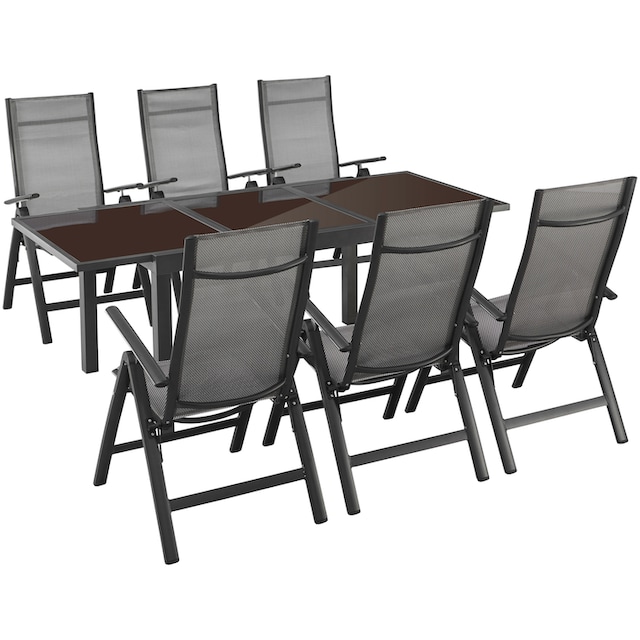 MERXX Garten-Essgruppe »Amalfi«, (7 tlg.), 6 Stühle mit Tisch online bei  OTTO