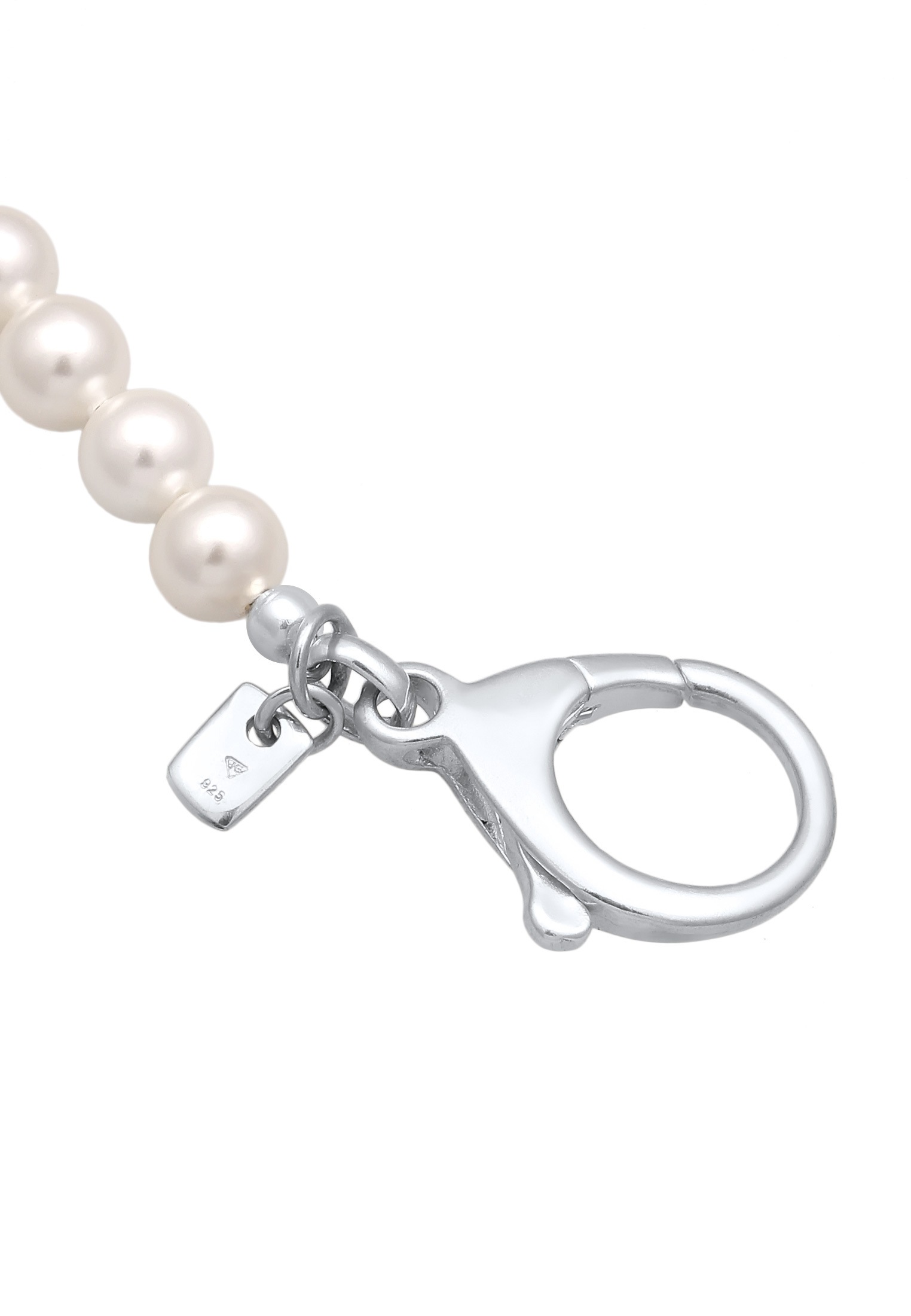Kuzzoi Schmuckset »Schmuckzubehör Hosenkette Geldbörsenkette Muschelkernperlen 925 Silber«