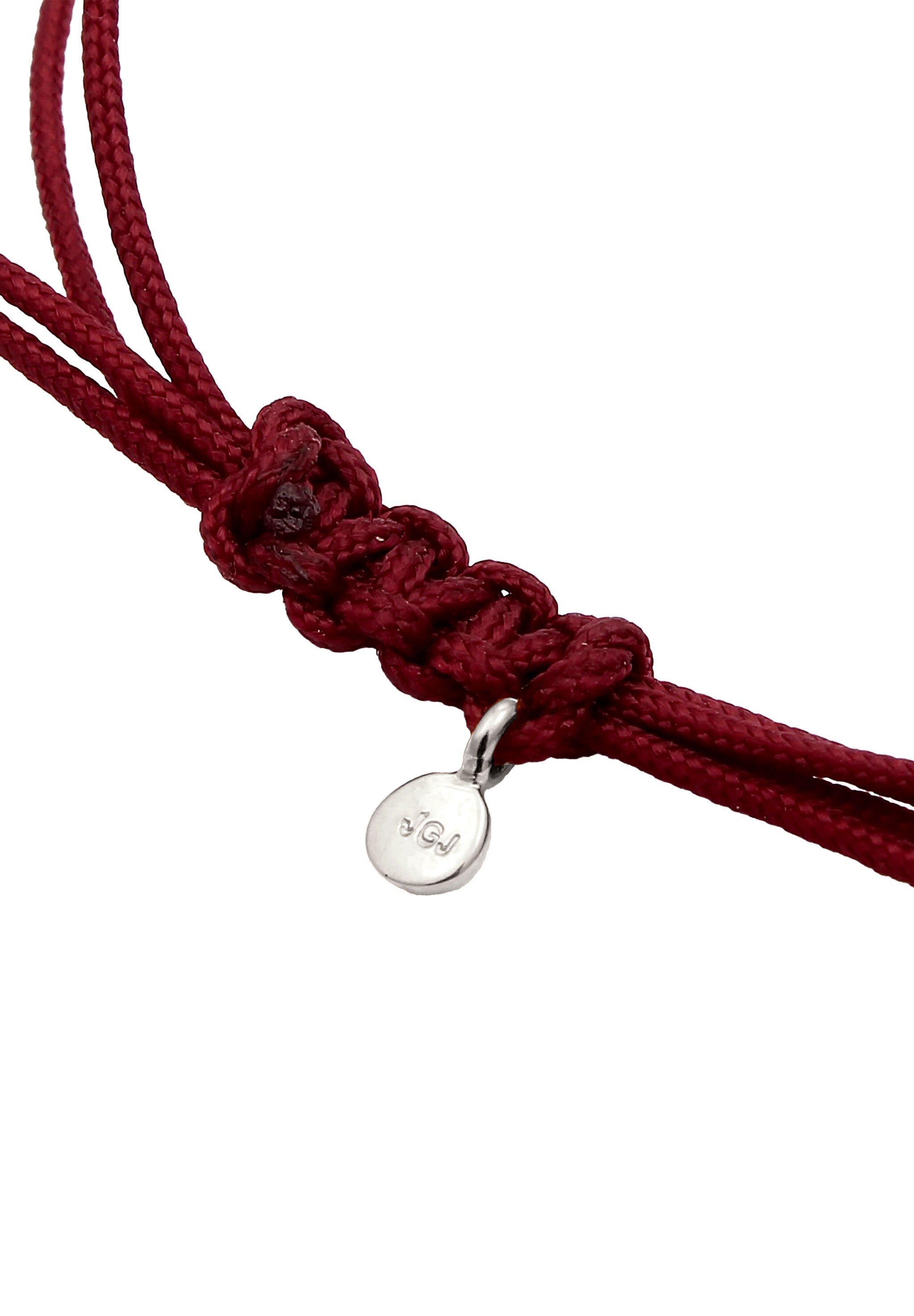 Elli Armkette »Armband Nylon mit Herz 925 Sterling Silber«