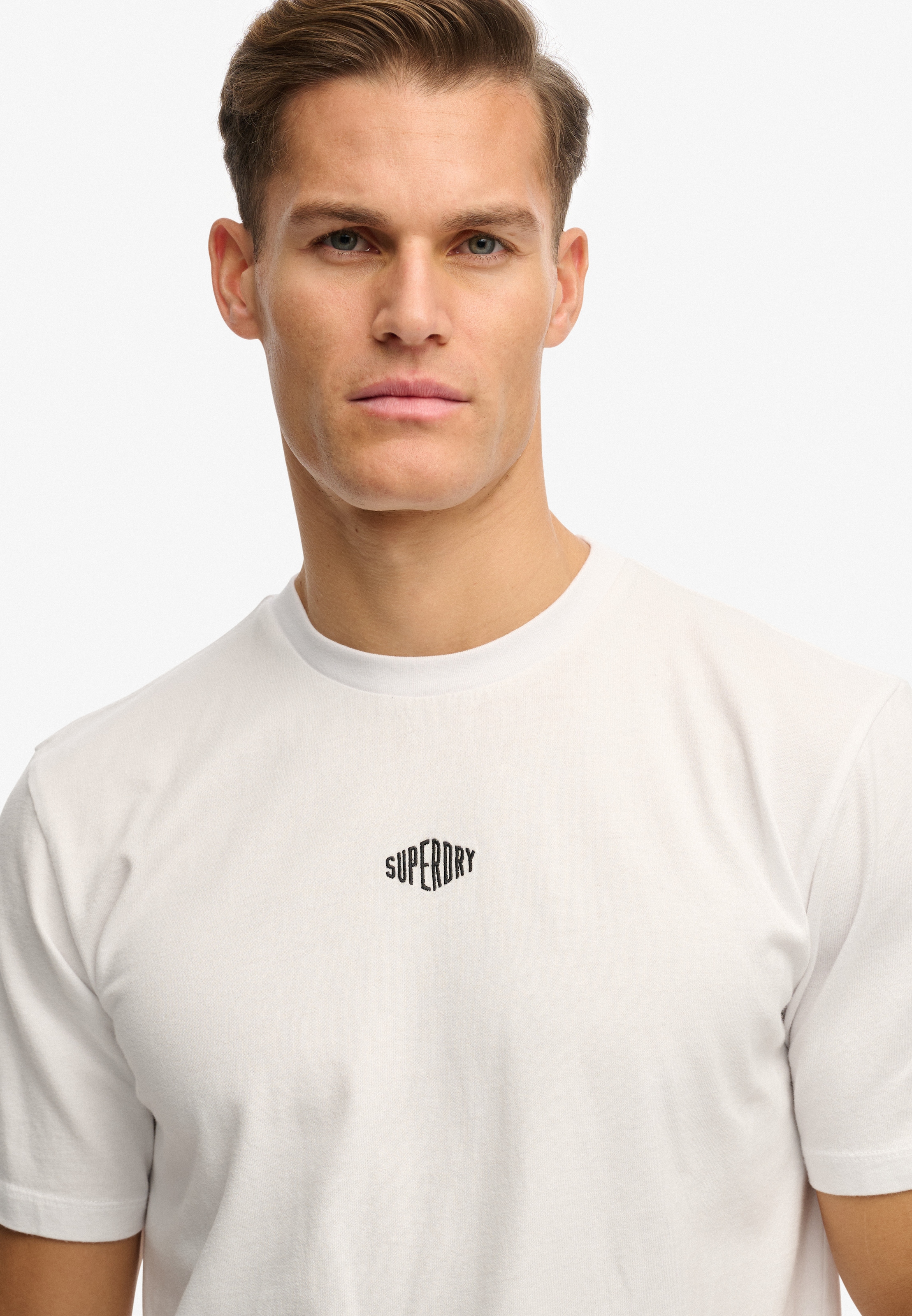 Superdry Rundhalsshirt »MICRO LOGO TSHIRT« mit Micro-Marken-Logo