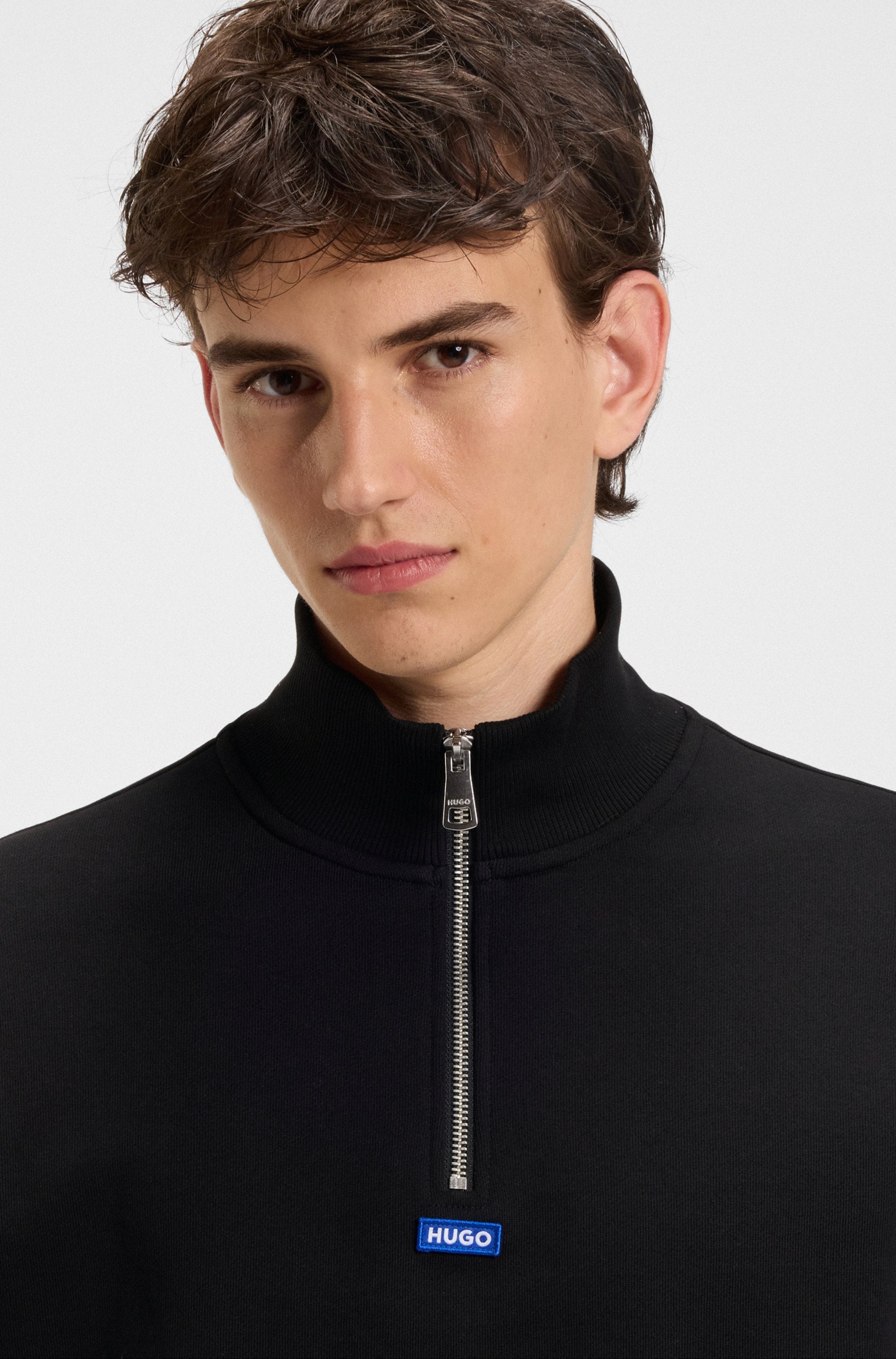 HUGO Blue Sweatshirt »Neeler«, mit Troyerkragen