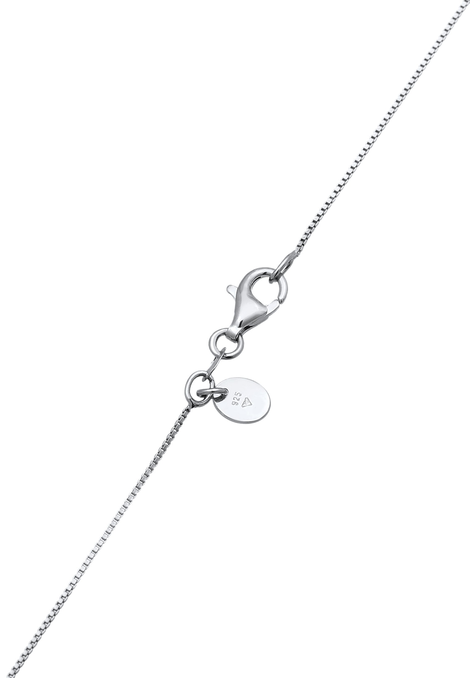 Elli Premium Perlenkette »Halskette Schleife Muschelkernperlen Anhänger 925 Silber«