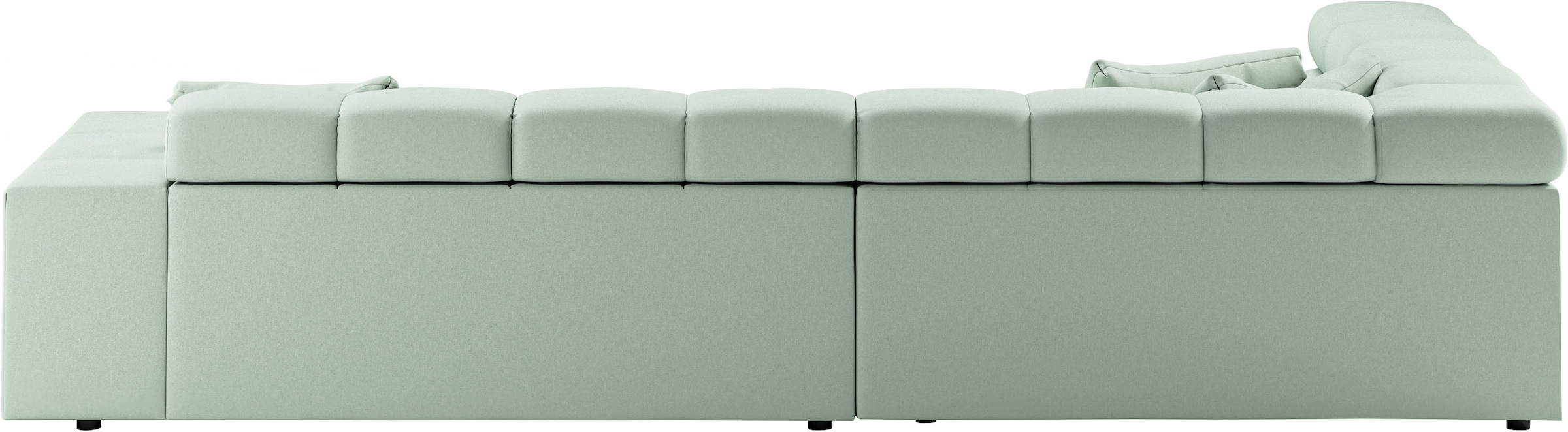 INOSIGN Ecksofa »Ancona incl. Kopfteilverstellung, Breite 319cm, L-Form«, wahlweise motorische Sitztiefenverstellung, auch in Cord + Easy Care