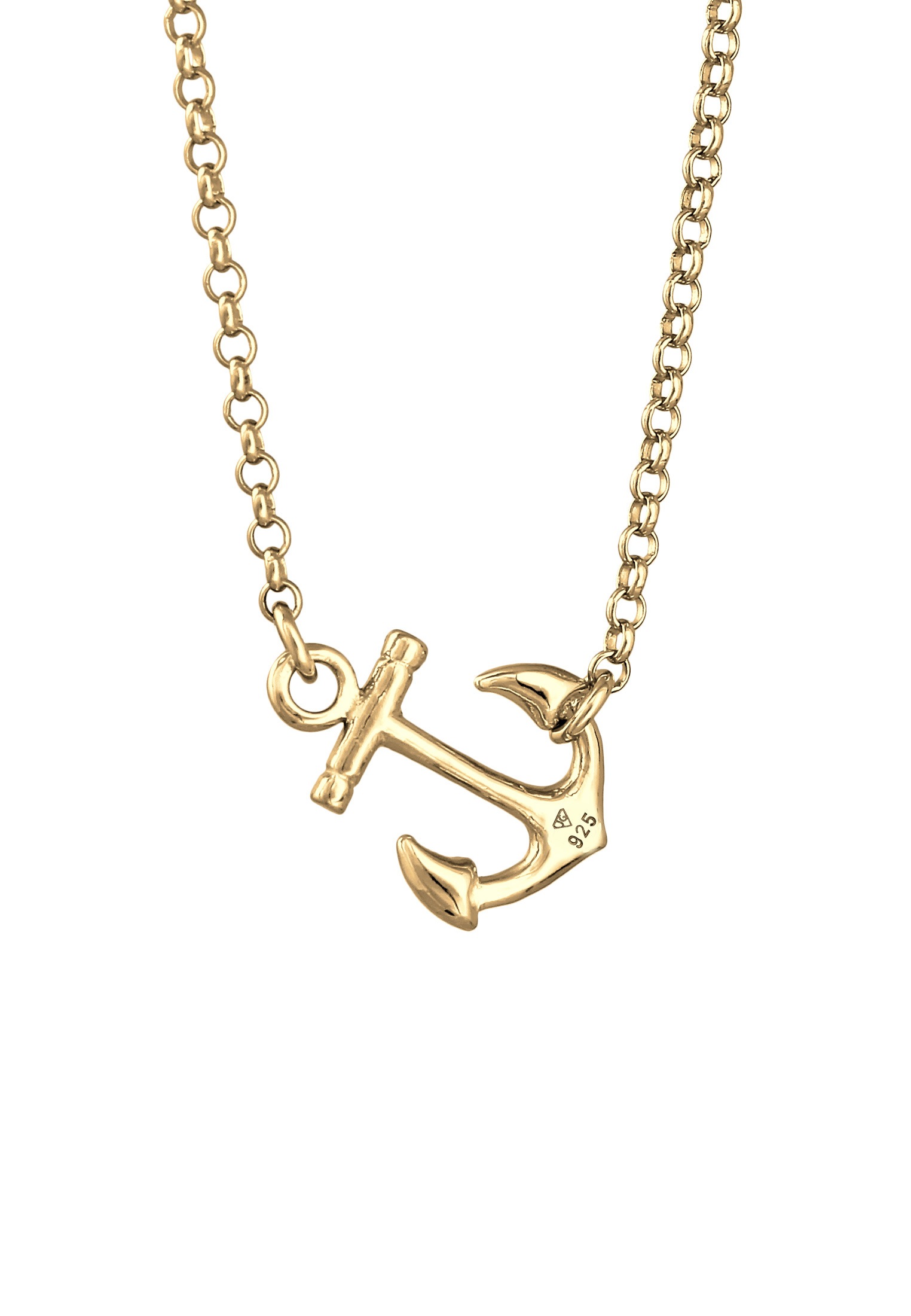 Elli Kette mit Anhänger »Halskette Anker Anhänger Symbol Maritim 925 Sterling Silber«