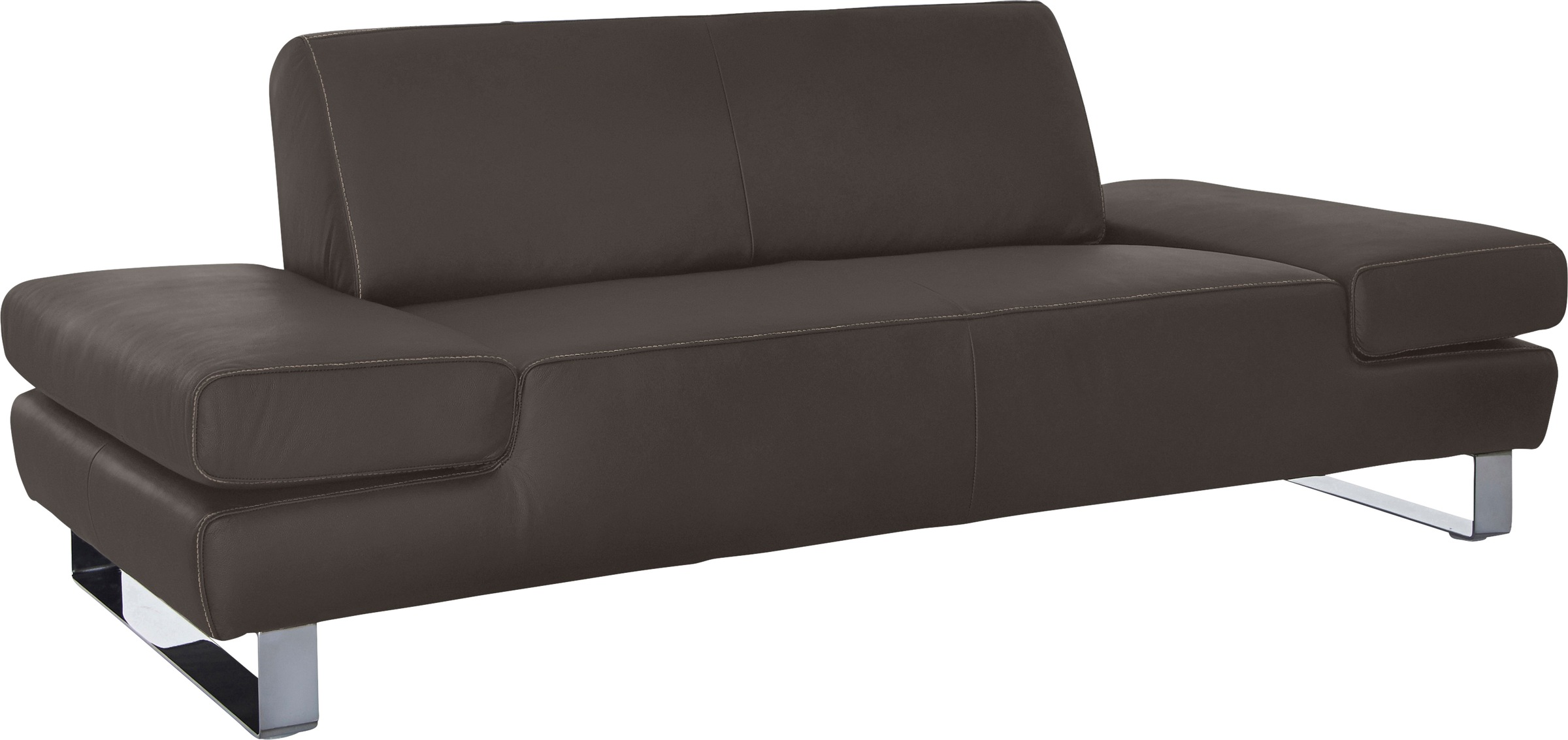 W.SCHILLIG 2-Sitzer »taboo Designsofa mit hohem Sitzkomfort«, mit Übertiefe, inklusive Armlehnenverstellung, mit Kontrastnaht