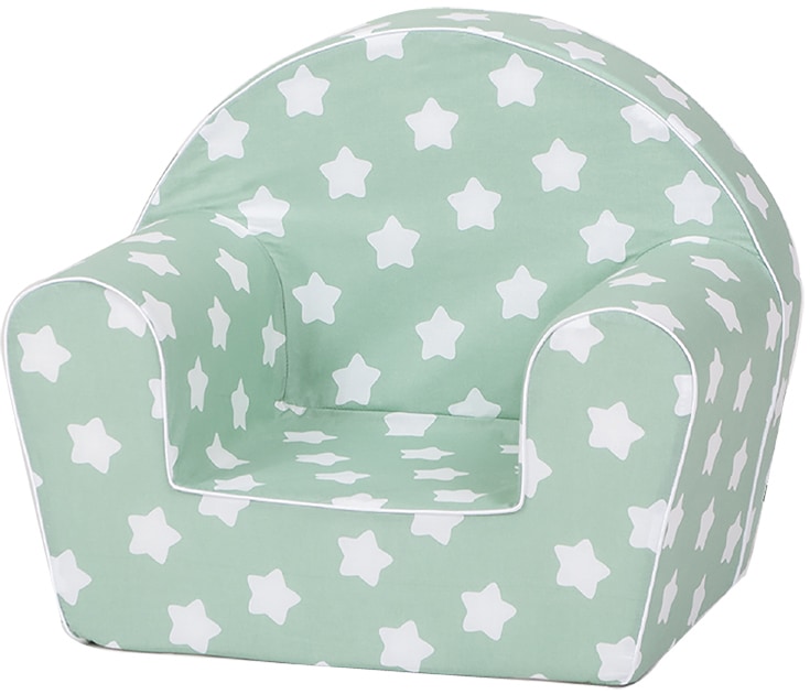 Knorrtoys® Sessel »Green White Stars«, für Kinder; Made in Europe