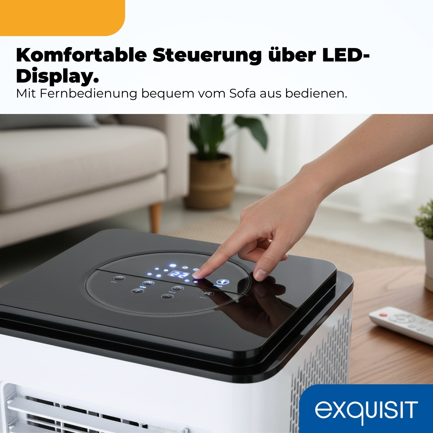 exquisit 4-in-1-Klimagerät »CM 30900 we, für Räume bis zu 18m²« Ganzjähriger Komfort mit Kühlen, Heizen, Entfeuchten und Lüften