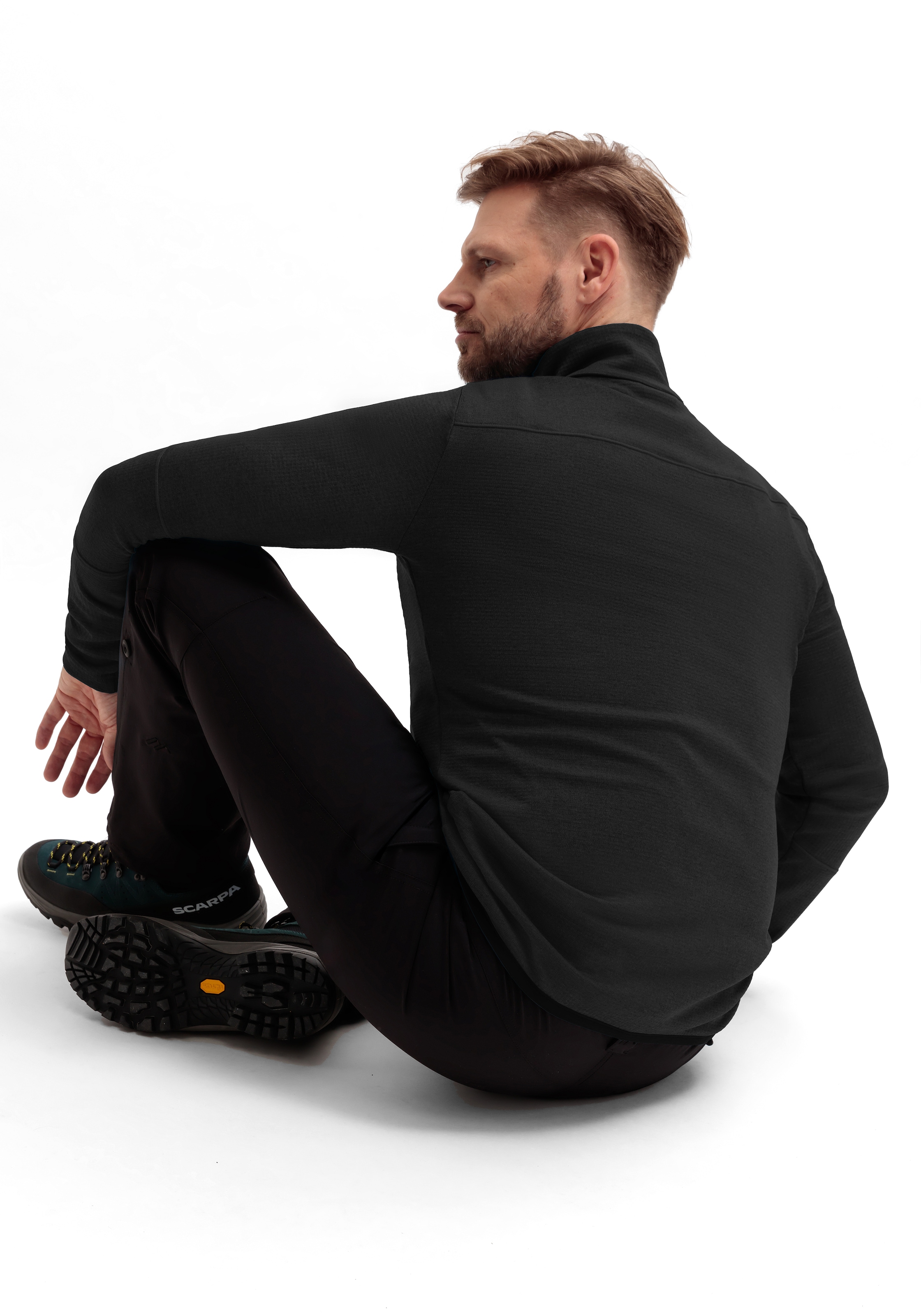 Maier Sports Fleecejacke »Sinaia M«, Herren Midlayer, atmungsaktiv und schnelltrocknend, Slim Fit