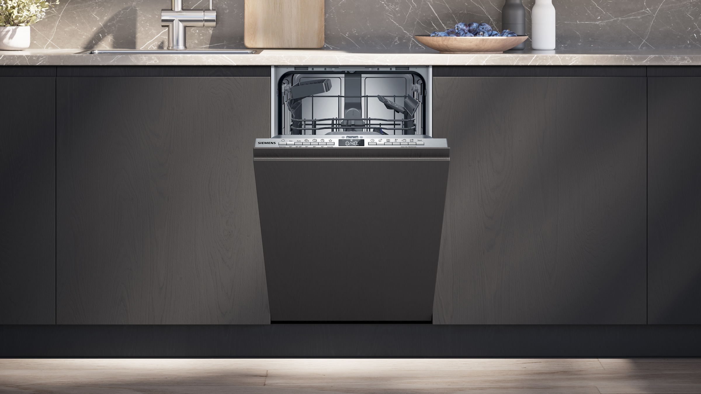 SIEMENS vollintegrierbarer Geschirrspüler iQ300 »SR93EX25LE« 10 tlg. Maßgedecke