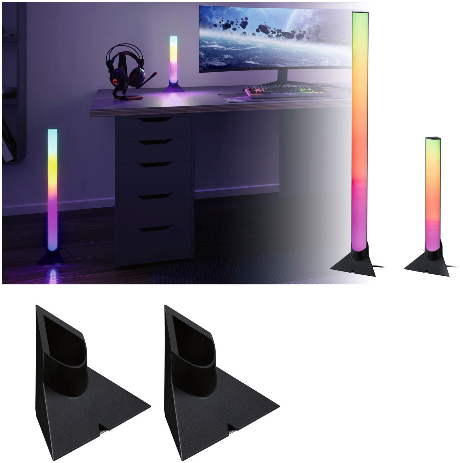 Paulmann LED-Streifen "EntertainLED Lightbar Standfuß Zubehör 132x67mm"