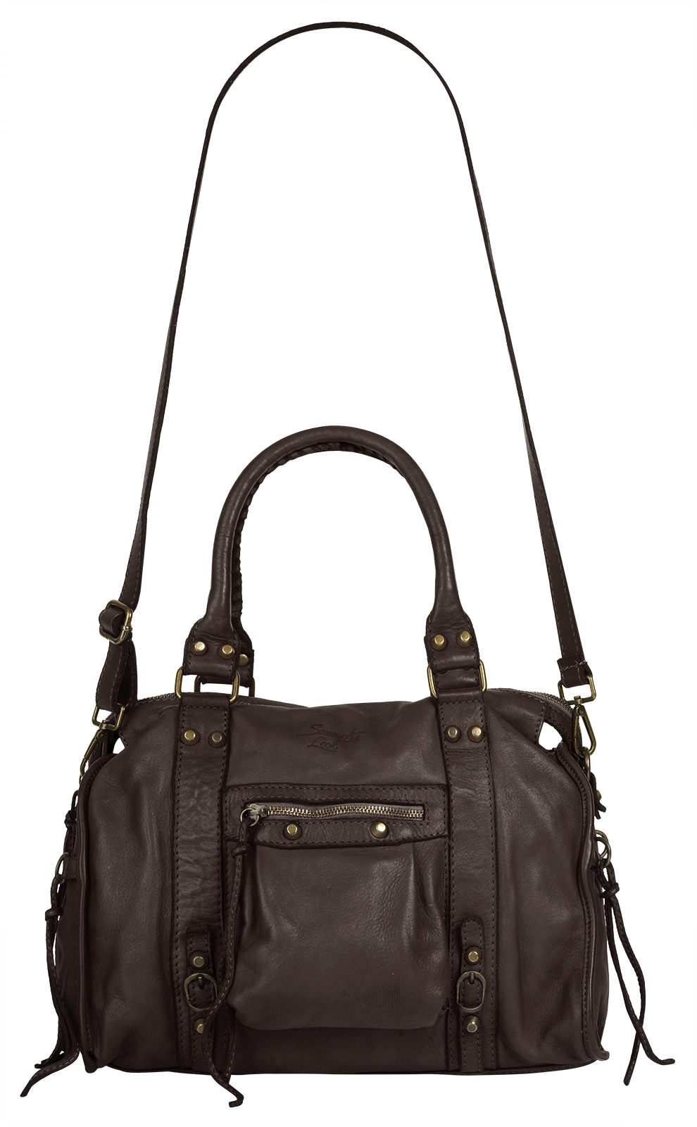 Samantha Look Shopper echt Leder, Made in Italy