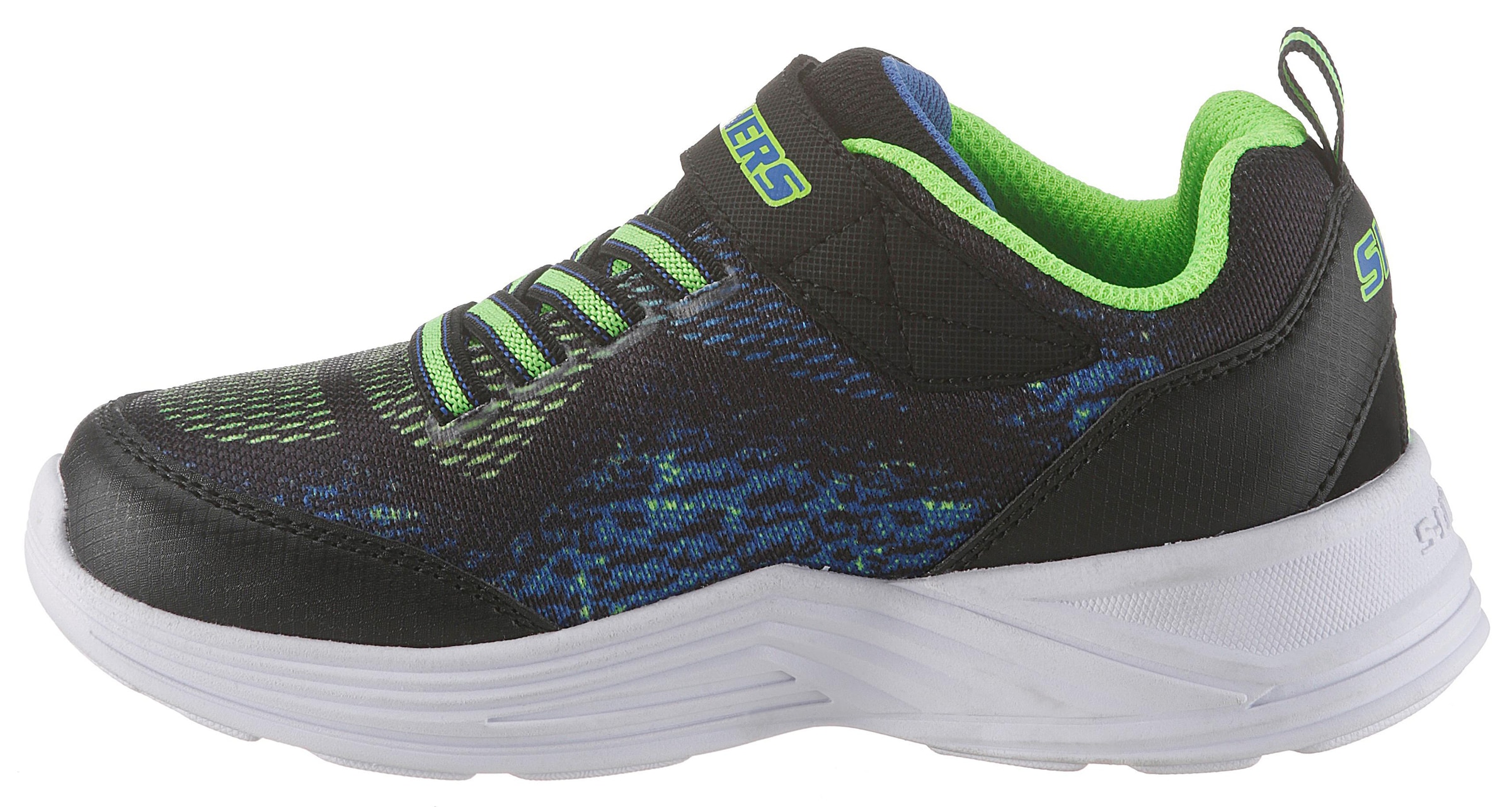 Skechers Kids Sneaker »Blinkschuh Erupters III«, Klettverschluss und Gummiband, Freizeitschuh, Halbschuh, Schnürschuh