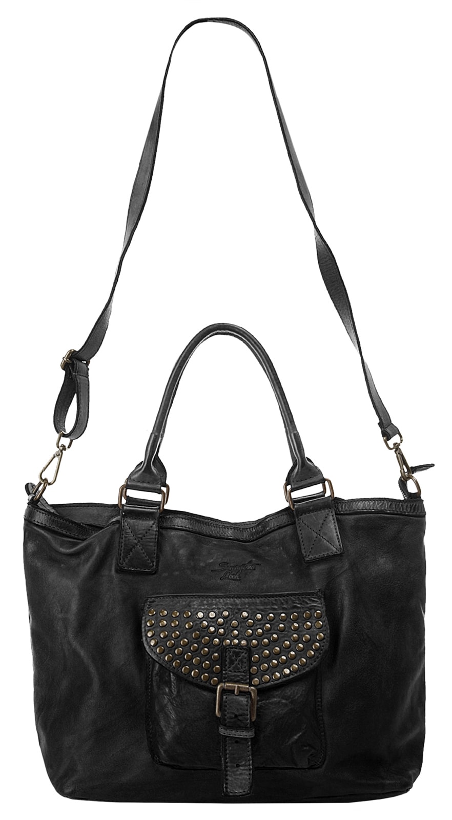 Samantha Look Shopper, echt Leder, Made in Italy