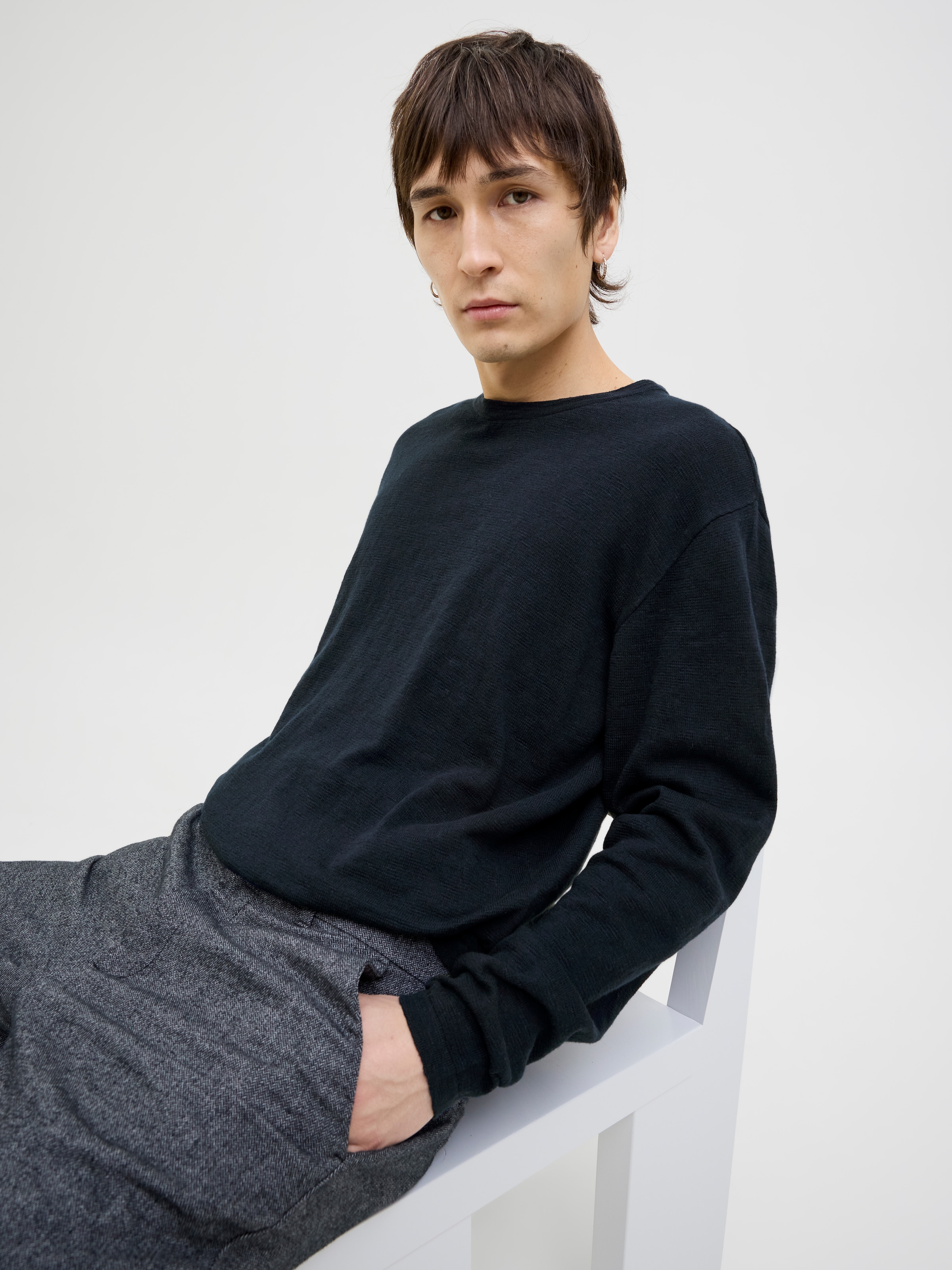 Jack & Jones »JJESUMMER KNIT CREW NECK SN« mit Rundhalsausschnitt