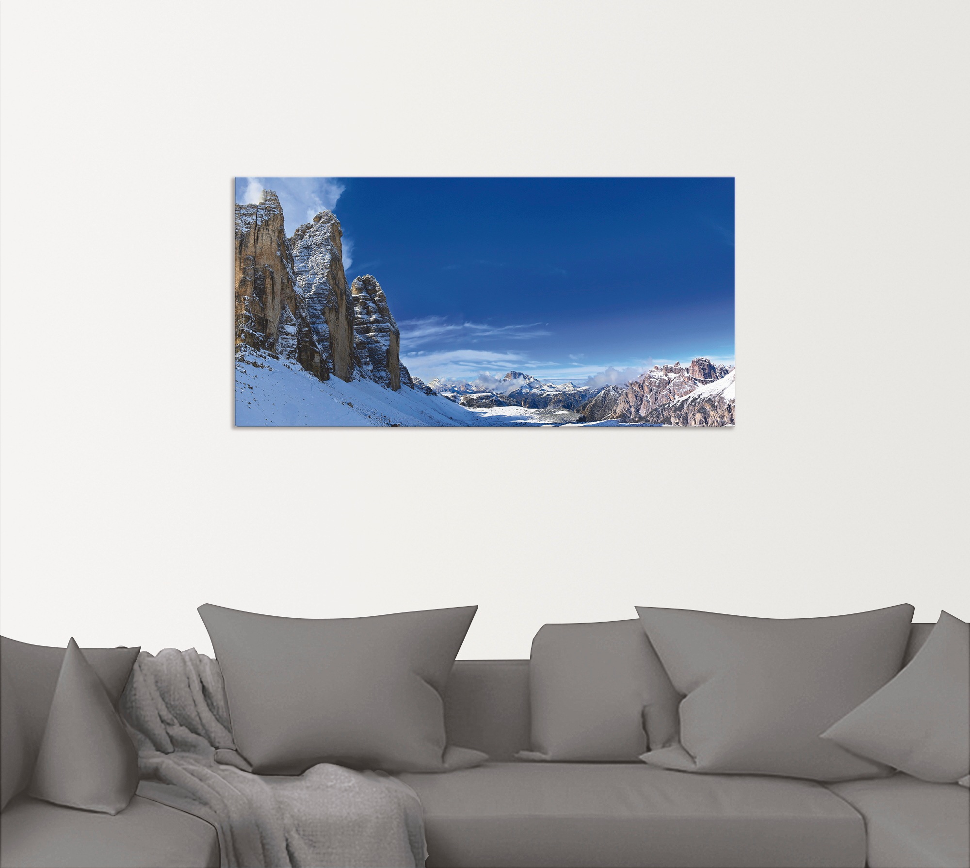 Artland Wandbild »Drei Zinnen Umrundung in den Dolomiten«, Himmel, (1 St.), als Alubild, Outdoorbild, Wandaufkleber in verschied. Größen